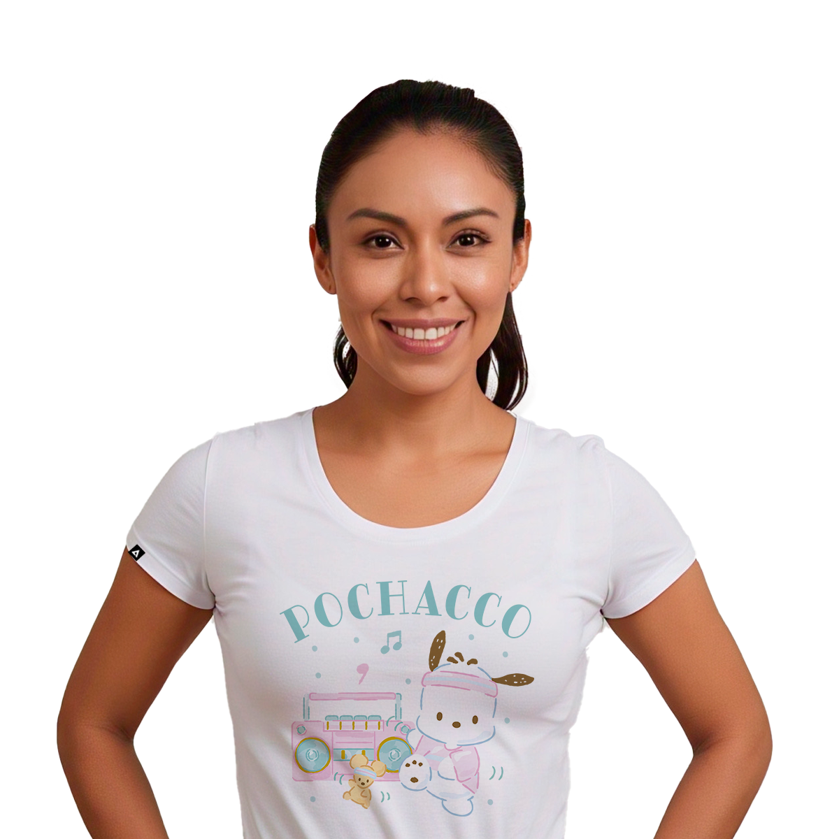 Playera Hombre Mujer Blanco Pochacco Jam - Fan Army