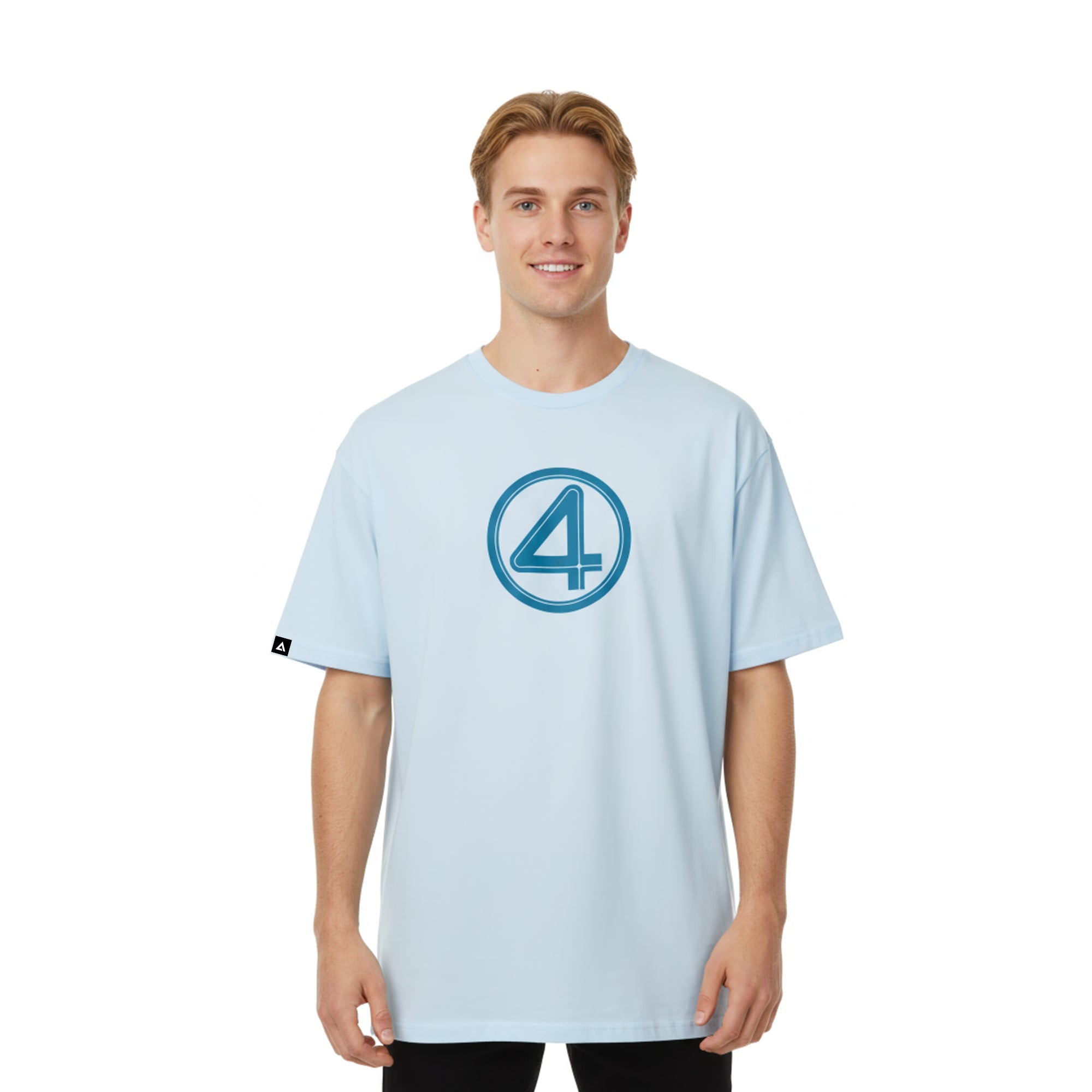 Playera 4 Fantásticos Hombre Mujer Azul Cielo Marvel Original Saved the city - Fan Army
