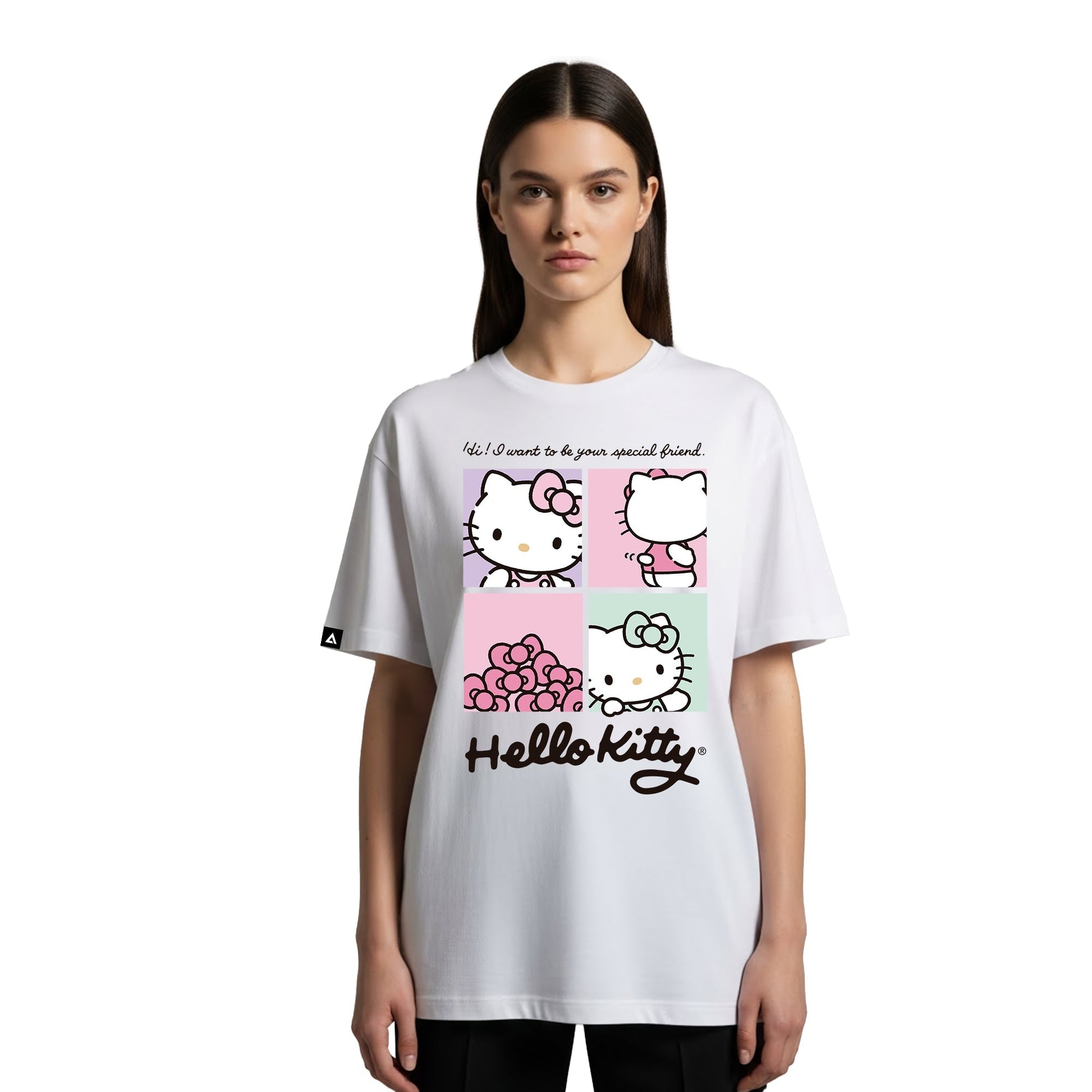 Playera Hombre Mujer Blanco Hello Kitty Special Friend - Fan Army