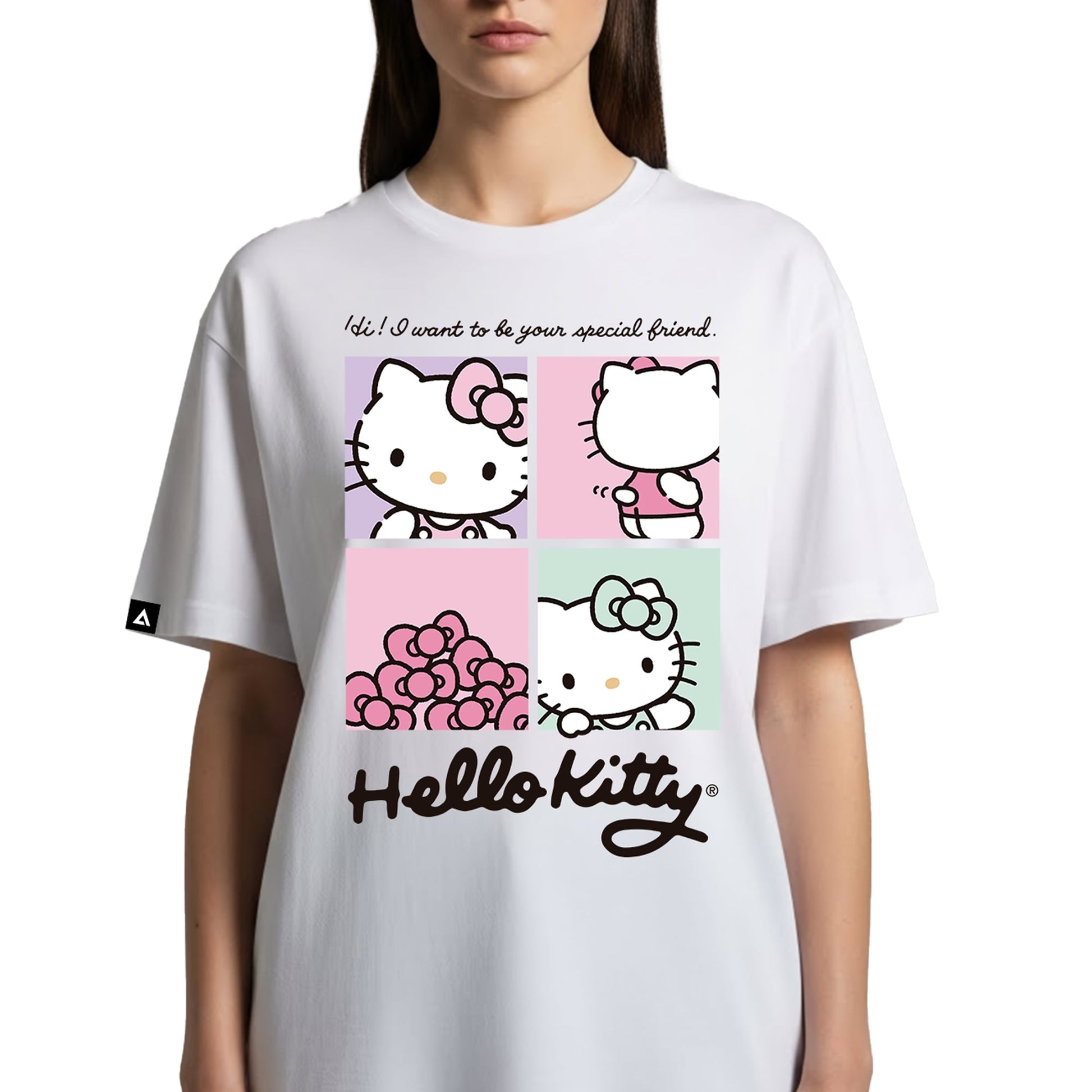 Playera Hombre Mujer Blanco Hello Kitty Special Friend - Fan Army
