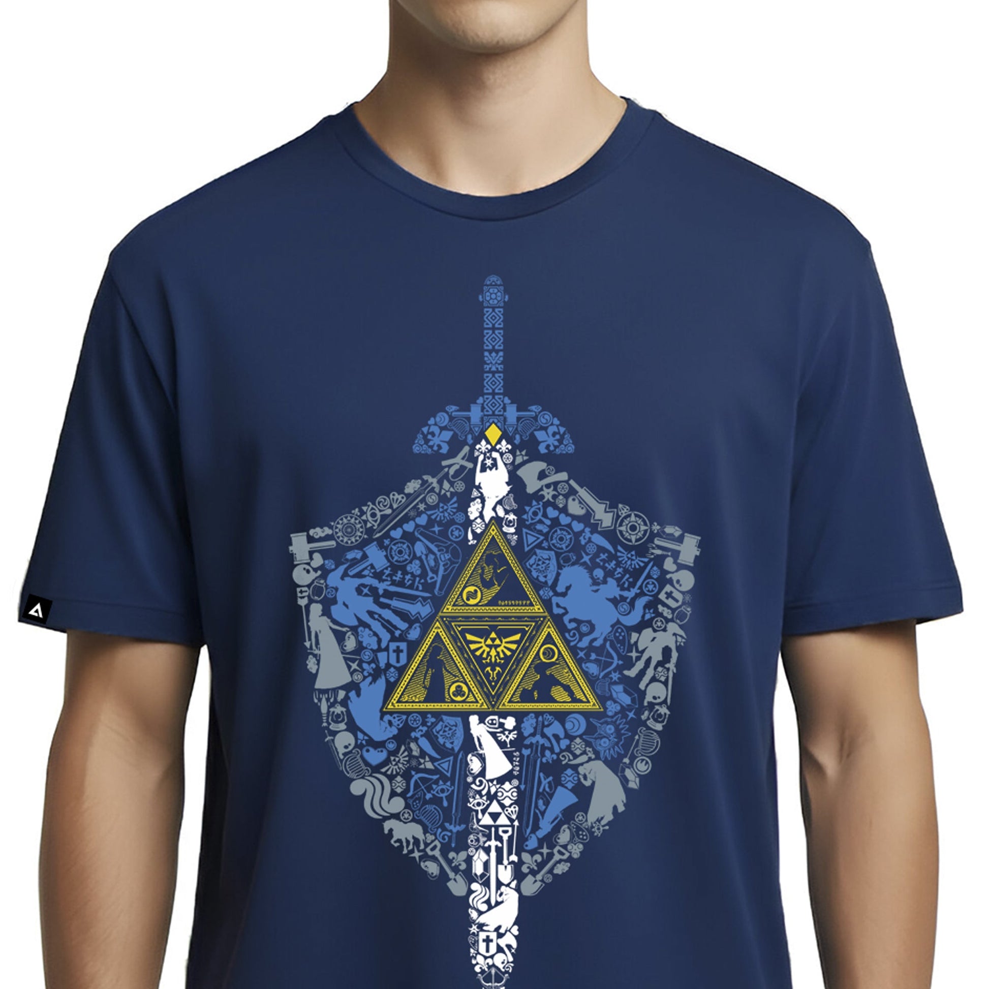 Playera para Hombre Zelda diseño Escudo y Espada - Fan Army