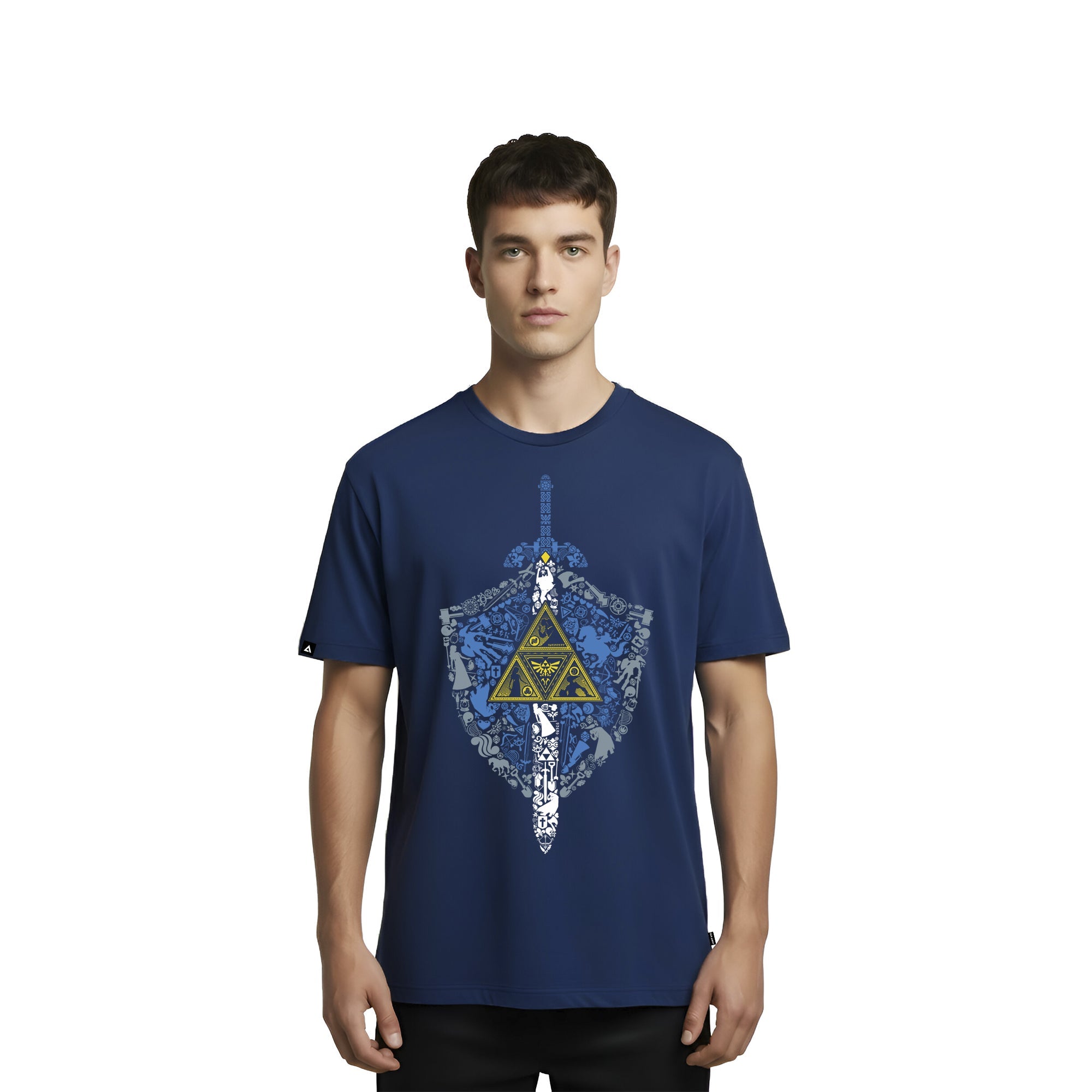Playera para Hombre Zelda diseño Escudo y Espada - Fan Army