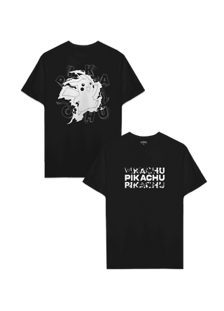 Playera Pokémon Pikachu B&W