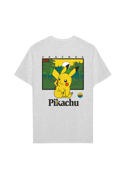 Playera Pokémon Hombre Mujer Gris Pikachu Jungle