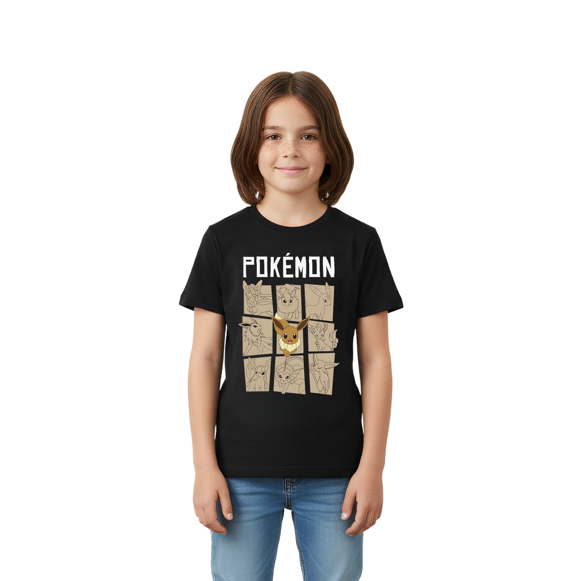 Playera Niño Pokémon Eevee Evo - Fan Army