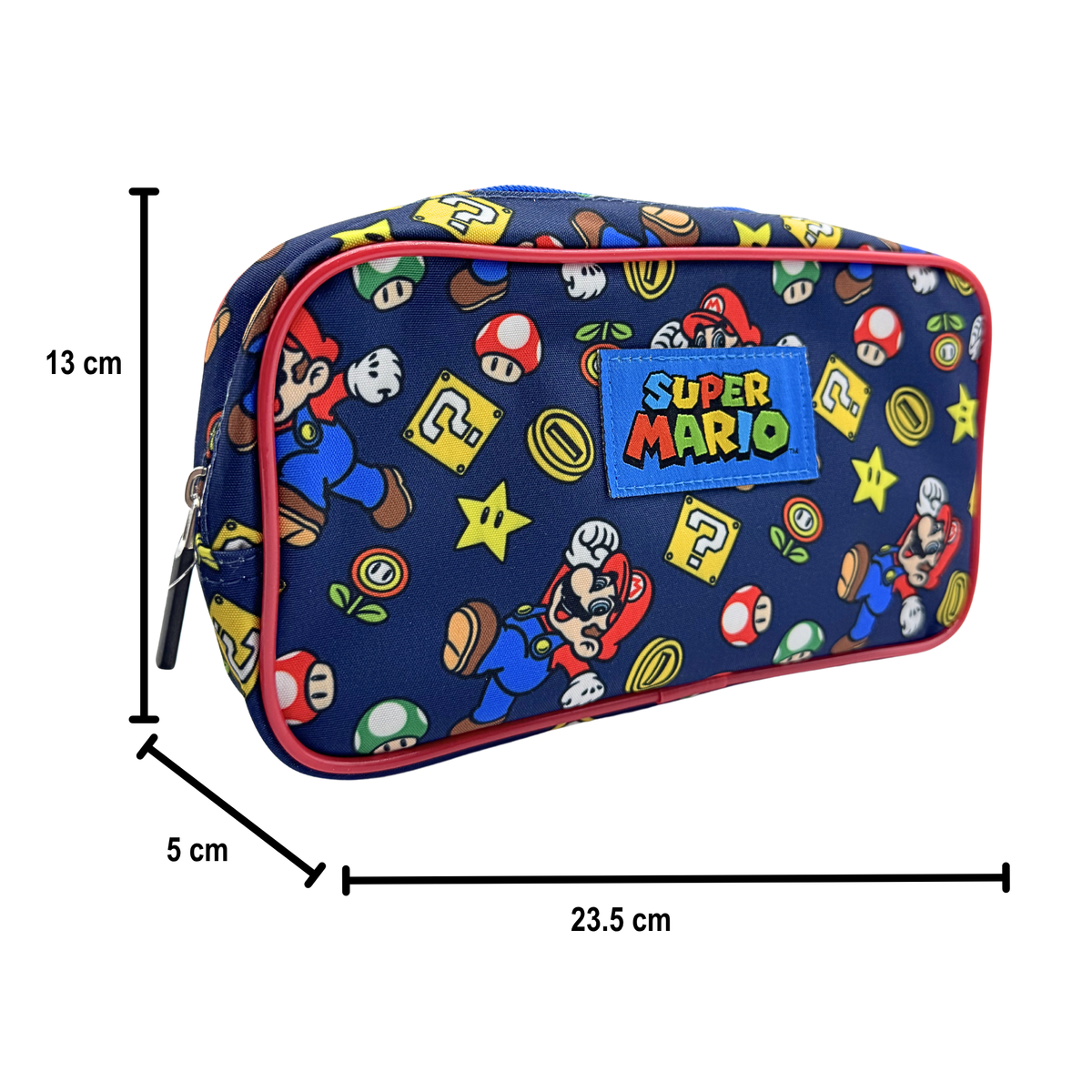 Estuche Escolar Super Mario Clásico Nintendo Oficial