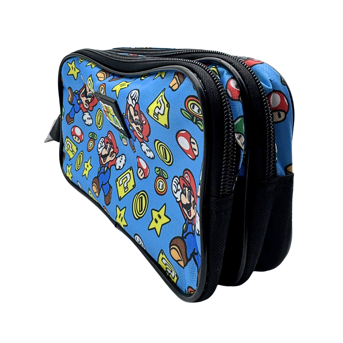 Estuche Multiusos Super Mario Doble Compartimento Nintendo Oficial