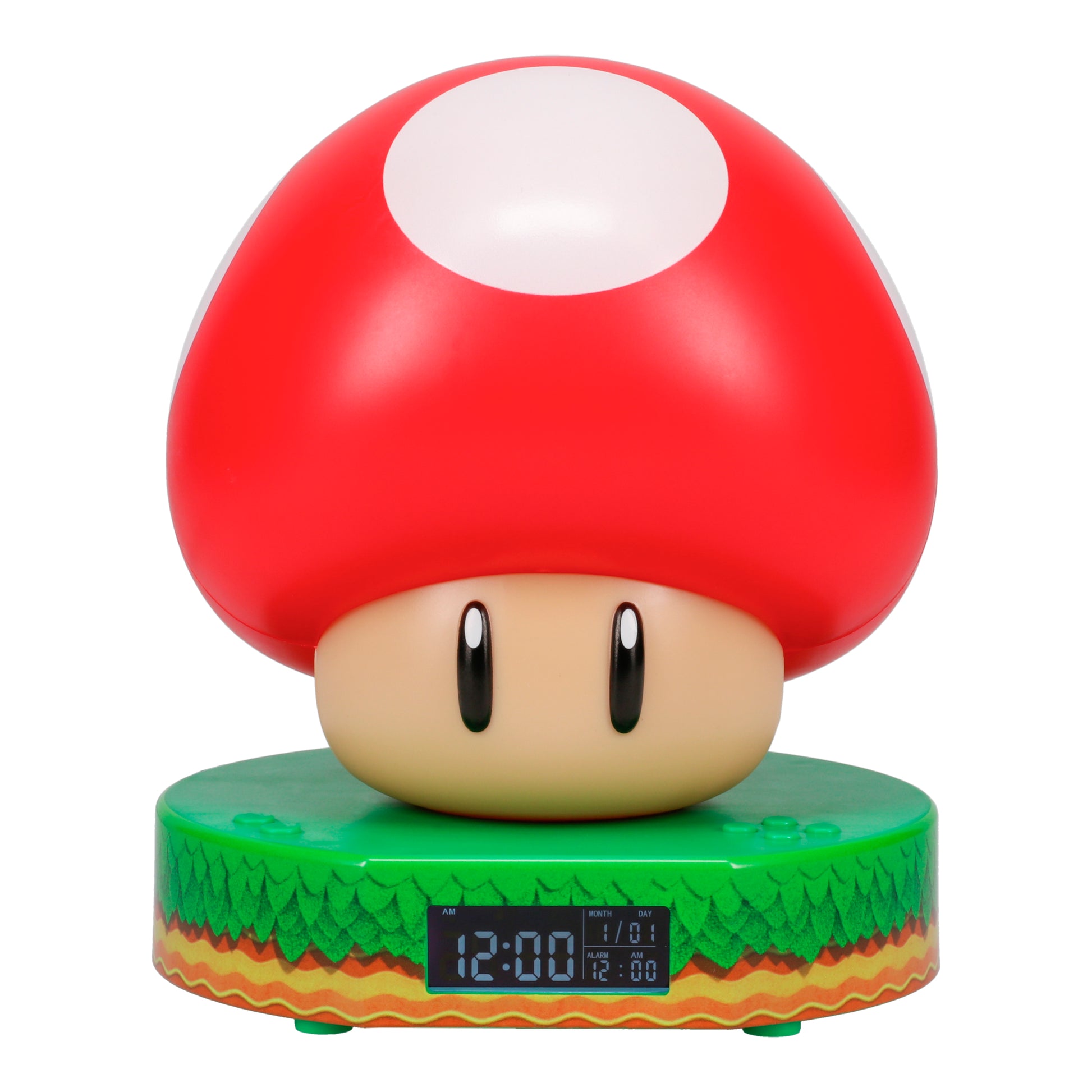 Reloj Despertador de Super Mario Super Mushroom Lámpara Original - Fan Army