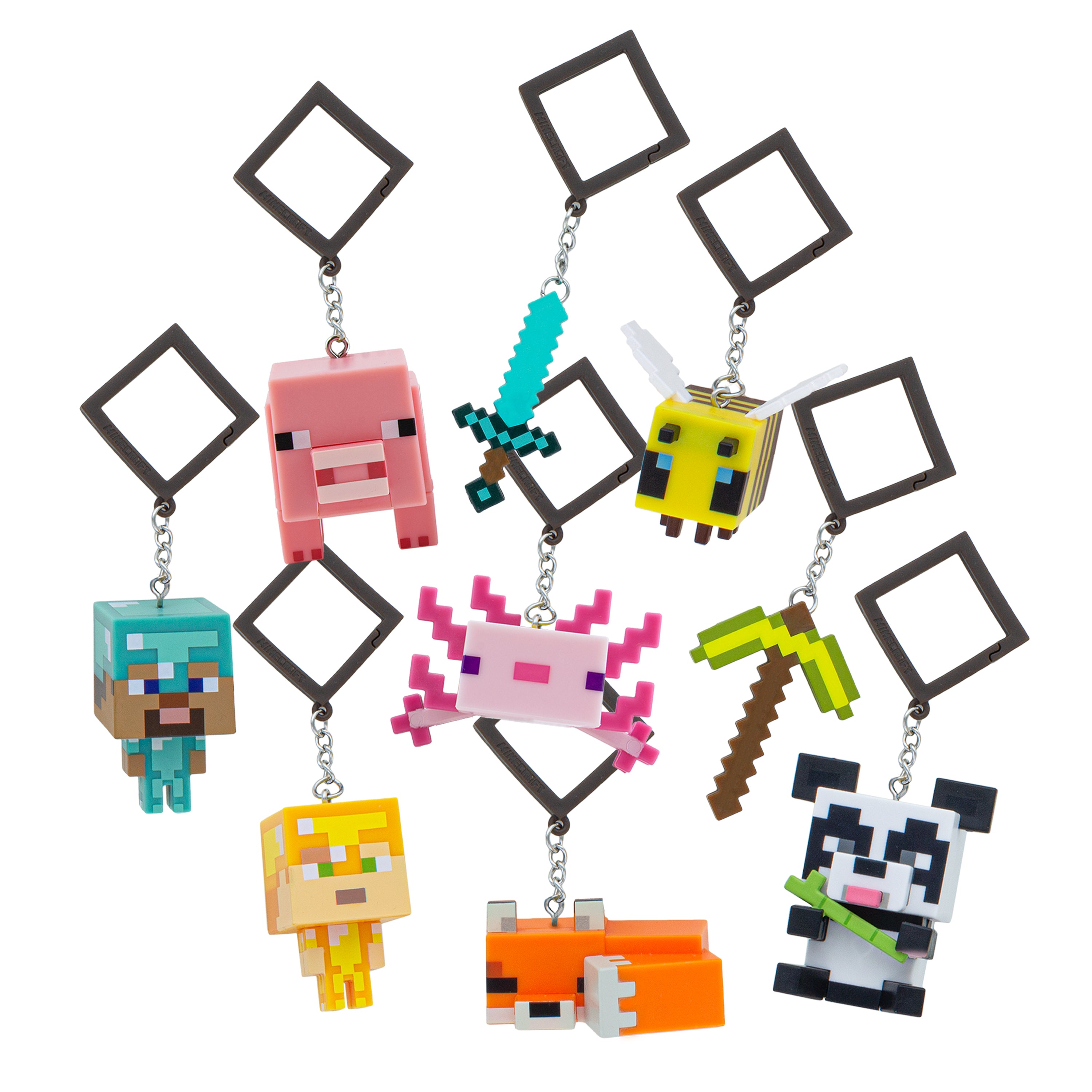 Llaveros Backpack Buddies Minecraft Serie 2 Original