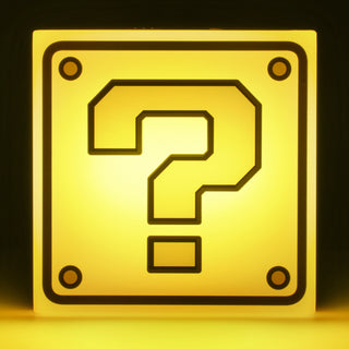 Lampara Super Mario Bloque de Preguntan Luz de Noche Original