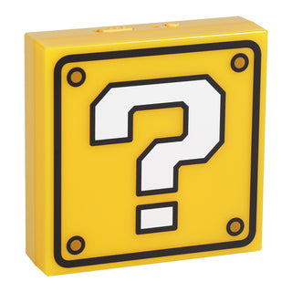 Lampara Super Mario Bloque de Preguntan Luz de Noche Original