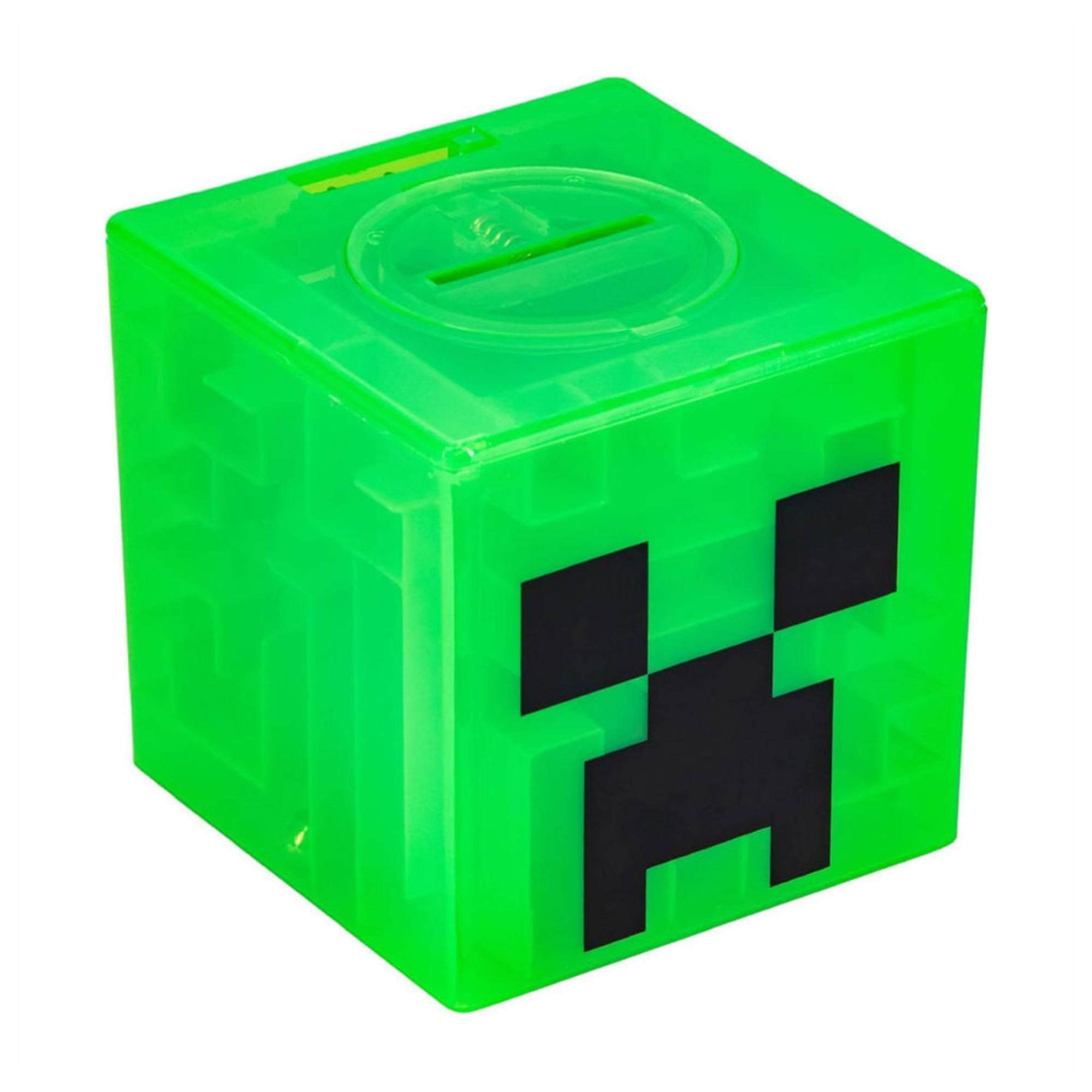 Minecraft Creeper Maze Safe Alcancía Interactiva con Laberinto y Stickers