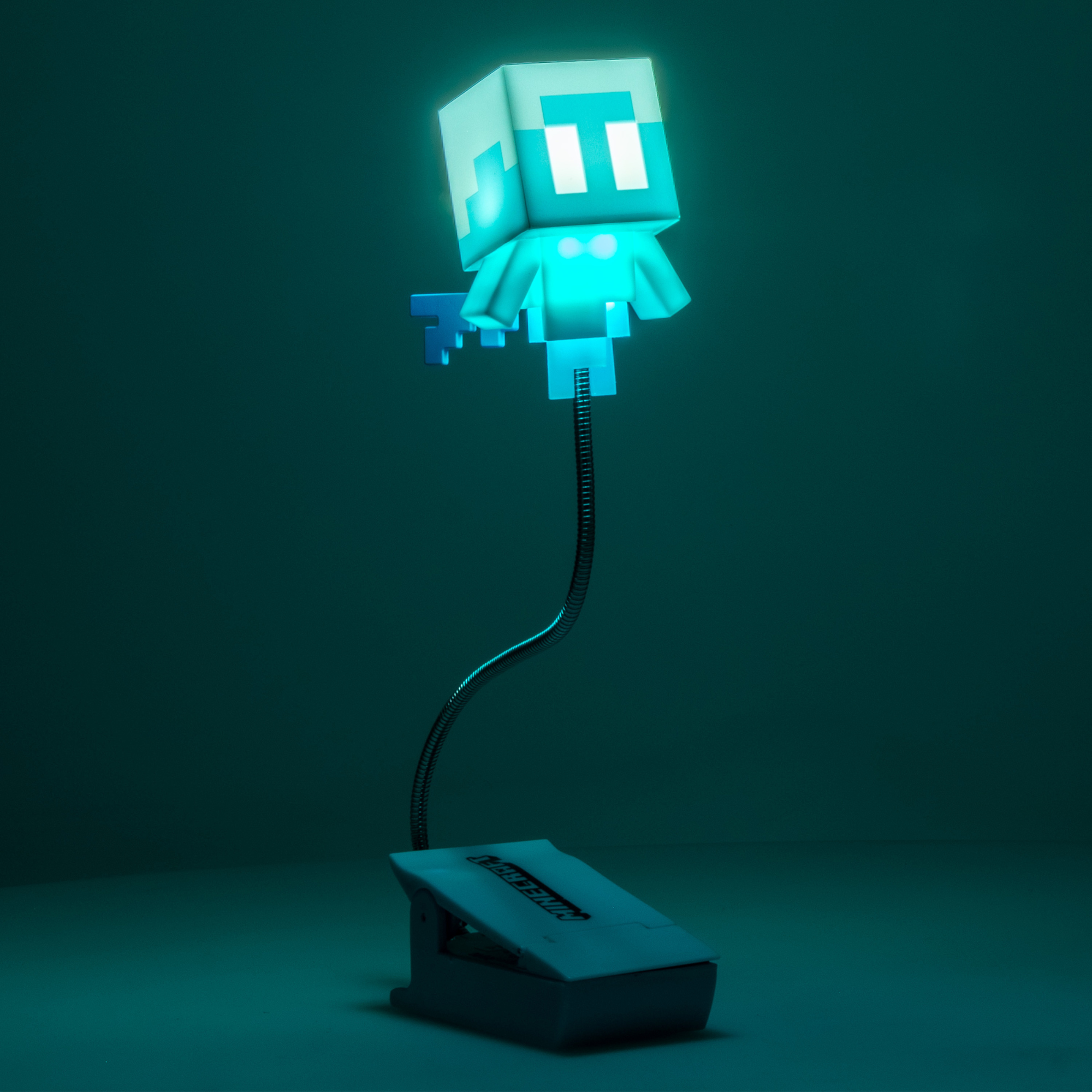 Lámpara Clip Minecraft Allay LED Flexible 3 Modos de Luz, Luz para Lectura con Pilas - Fan Army