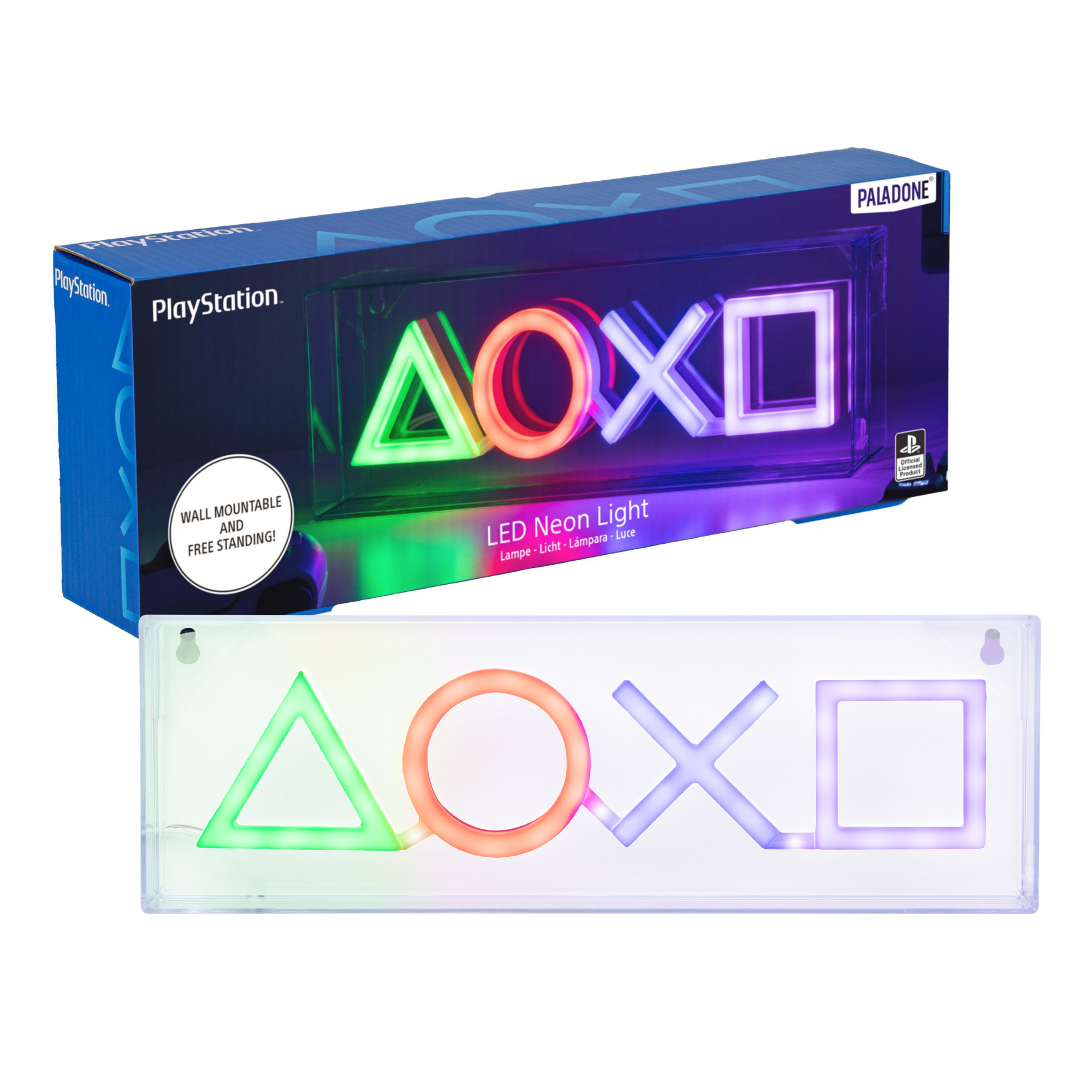 Lámpara Neon PlayStation LED Iconos Control PS