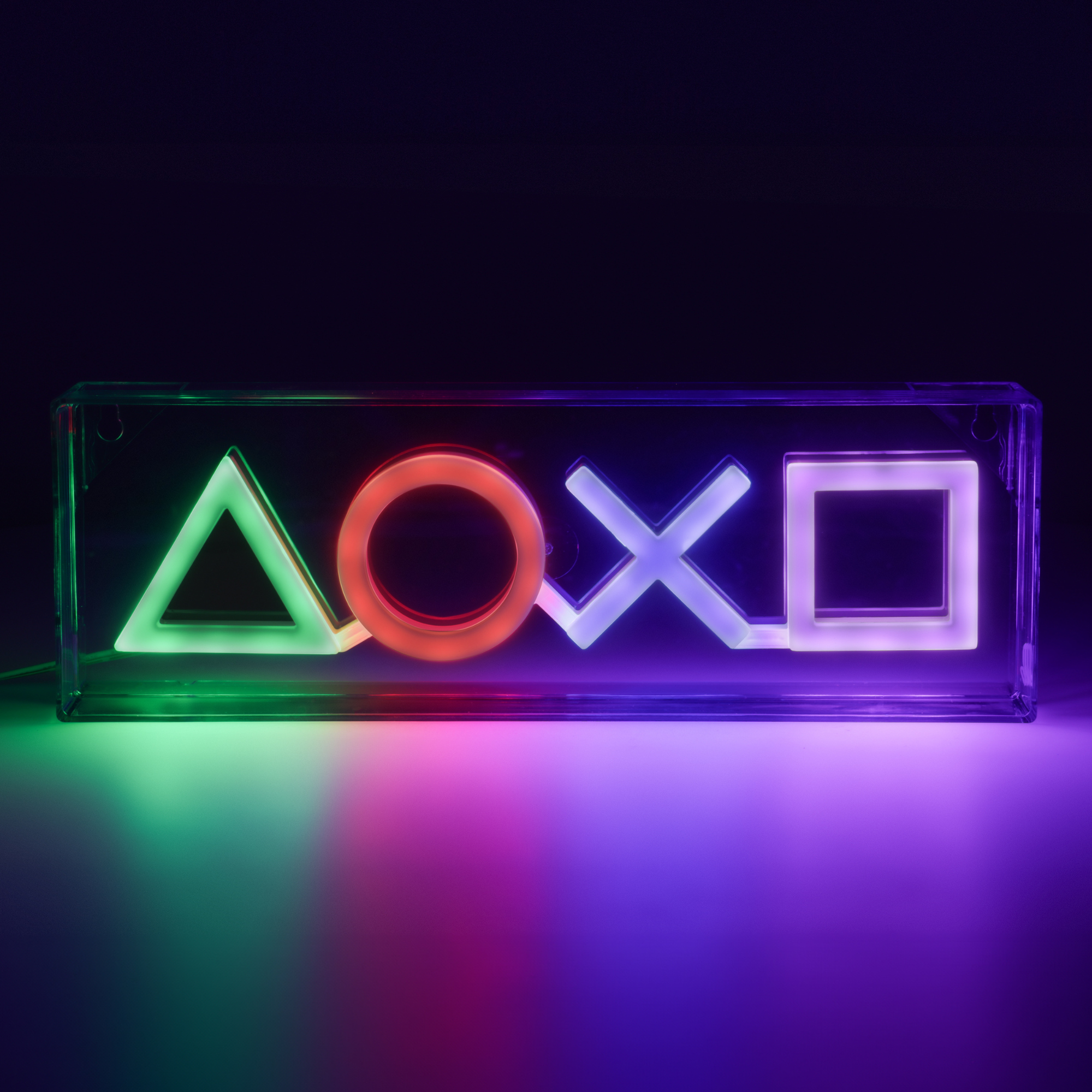 Lámpara Neon PlayStation LED Iconos Control PS
