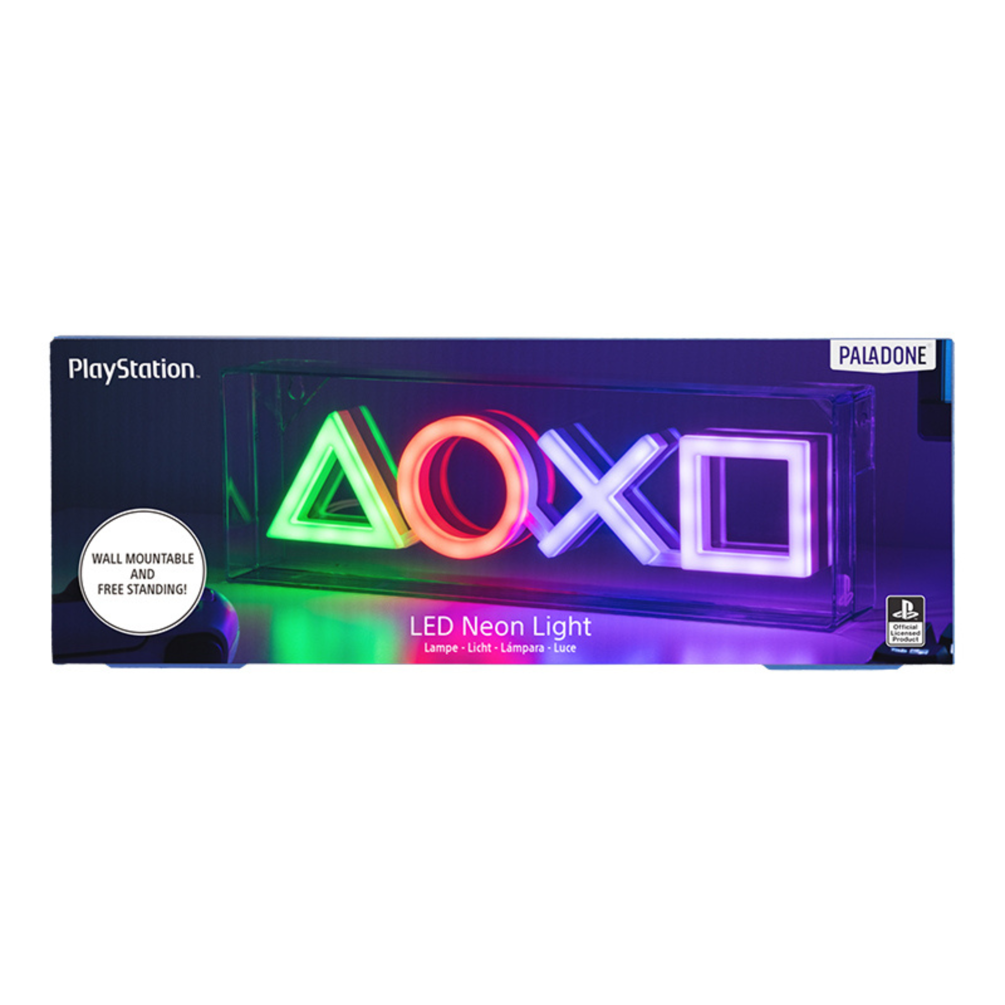Lámpara Neon PlayStation LED Iconos Control PS