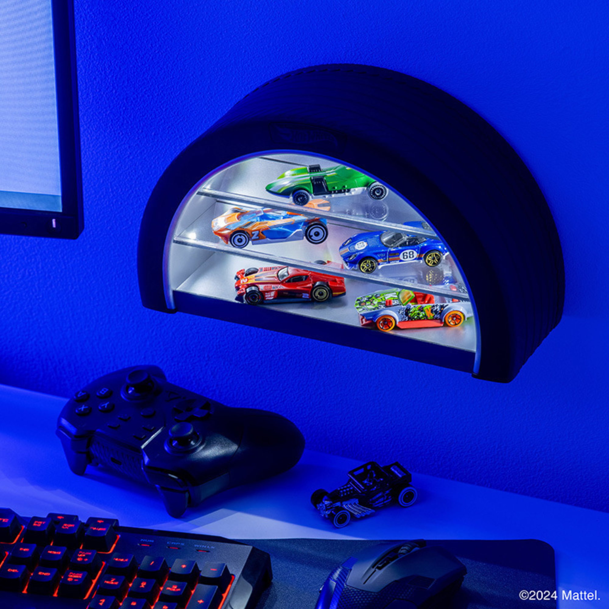 Vitrina Iluminada Hot Wheels - Fan Army