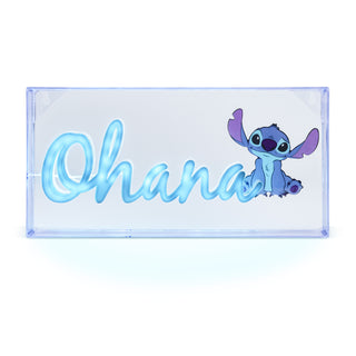 Lampara Decorativa De Noche Stitch Ohana Luz Ambiental