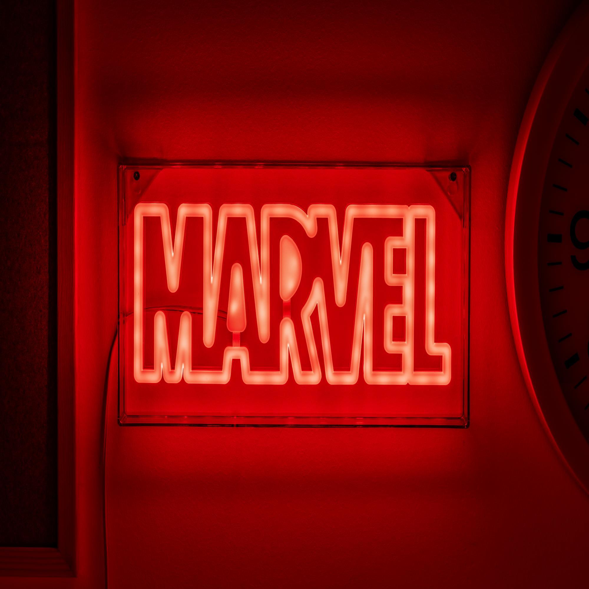 Marvel Lampara Luz Decorativa Neon Logo Original Paladone - Fan Army