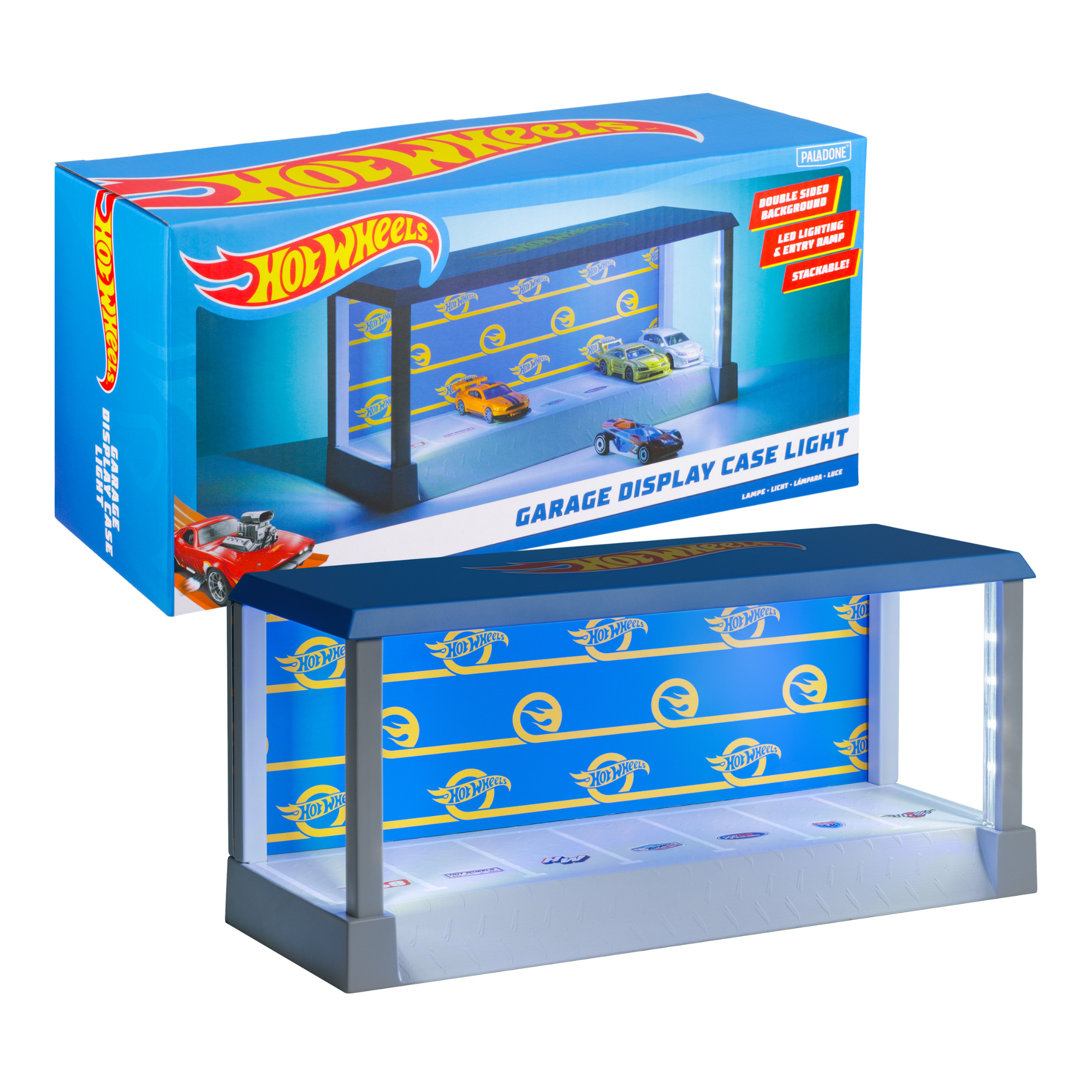 Garage Hot Wheels con Luz LED Display para 7 Autos