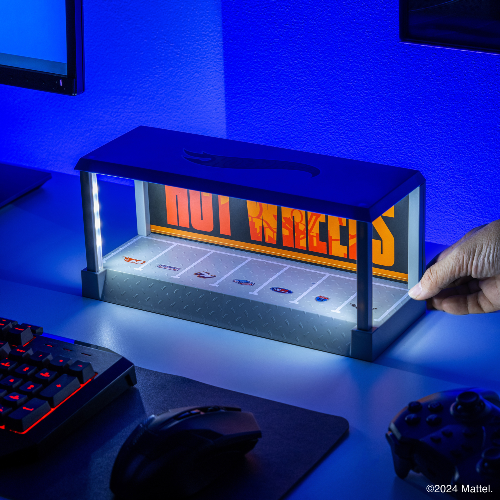 Garage Hot Wheels con Luz LED Display para 7 Autos