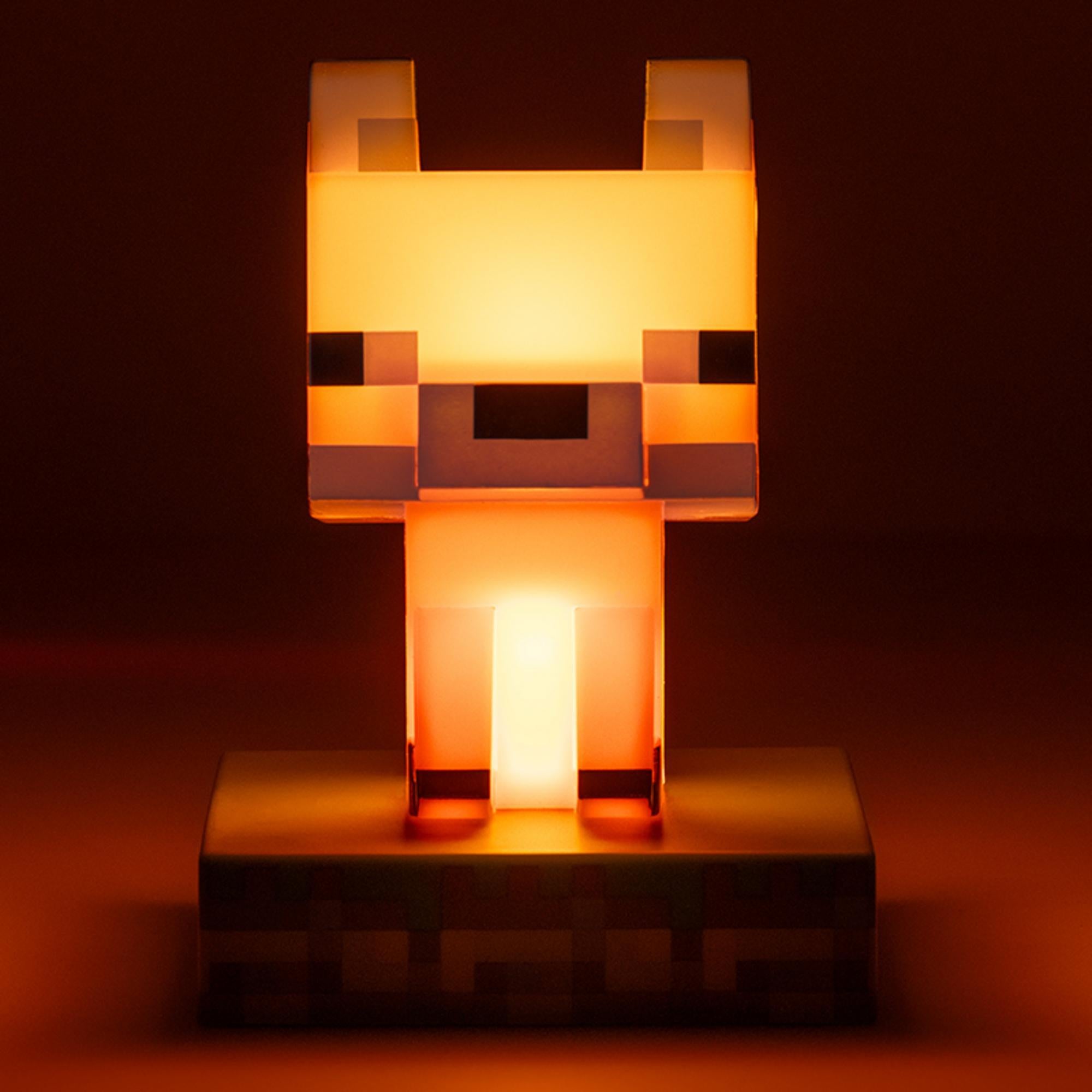 Lámpara Minecraft Icon Zorro Luz de Noche Original - Fan Army