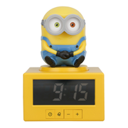 Despertador Minions Bob con Luz Nocturna Reloj Digital con Alarma