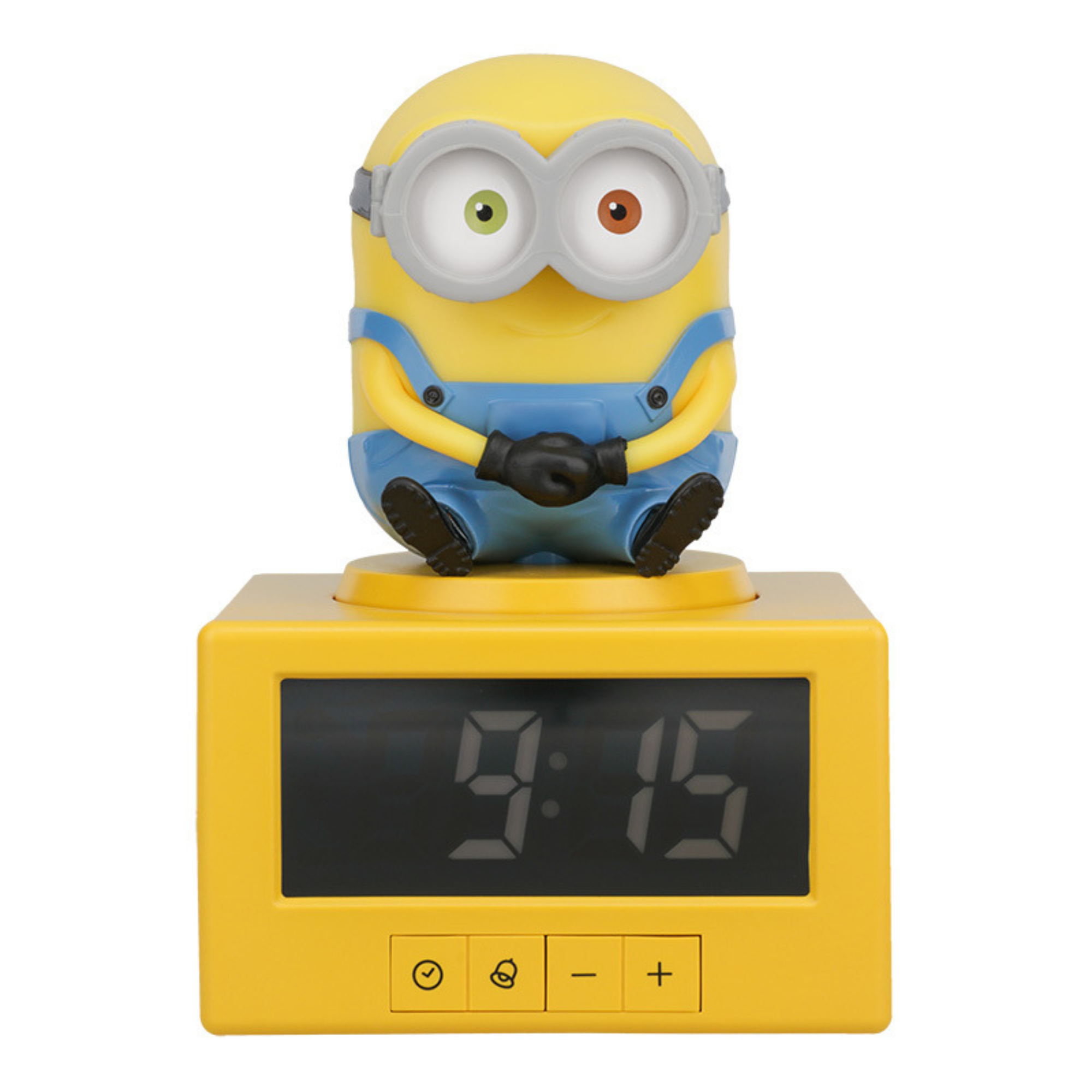 Despertador Minions Bob con Luz Nocturna Reloj Digital con Alarma