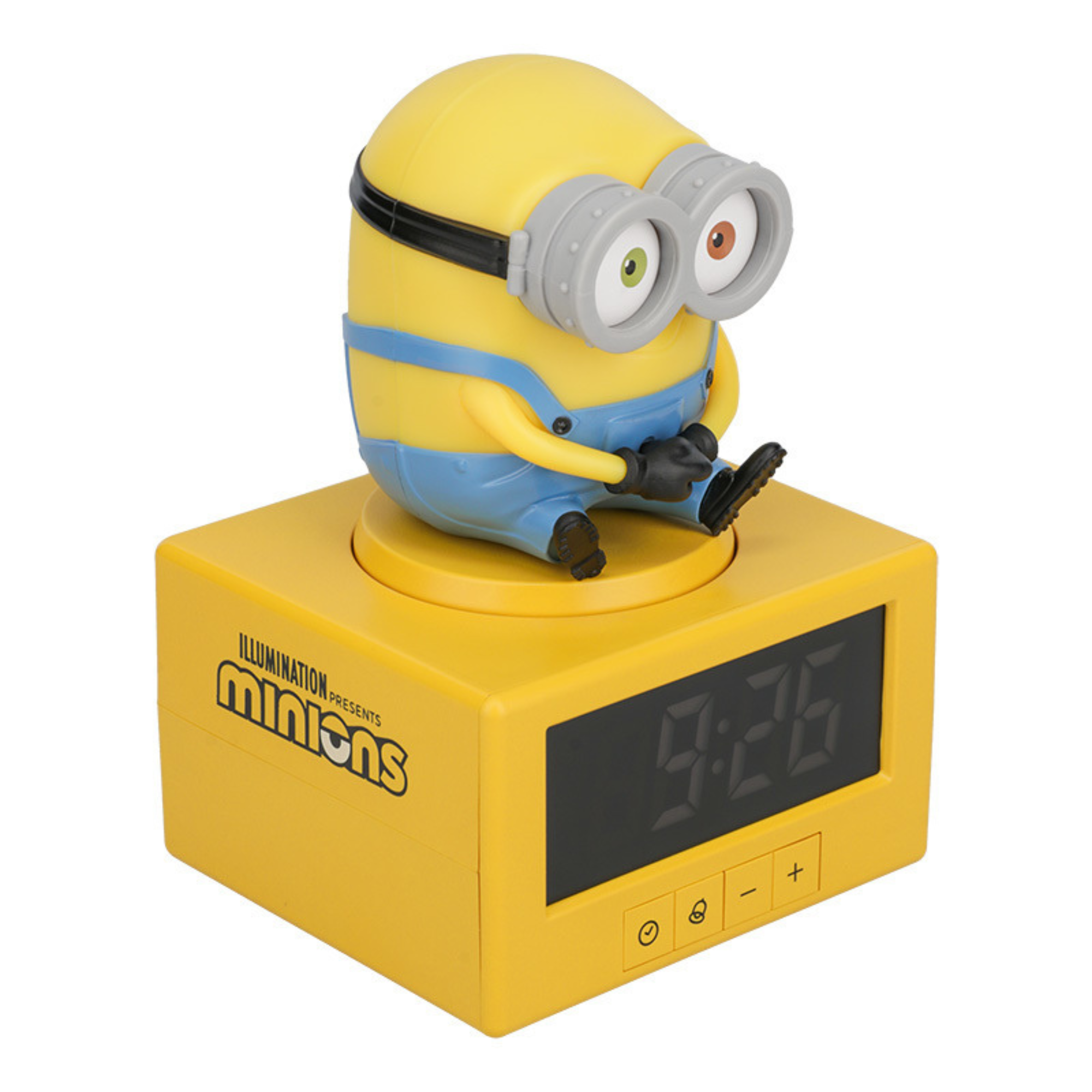 Despertador Minions Bob con Luz Nocturna Reloj Digital con Alarma