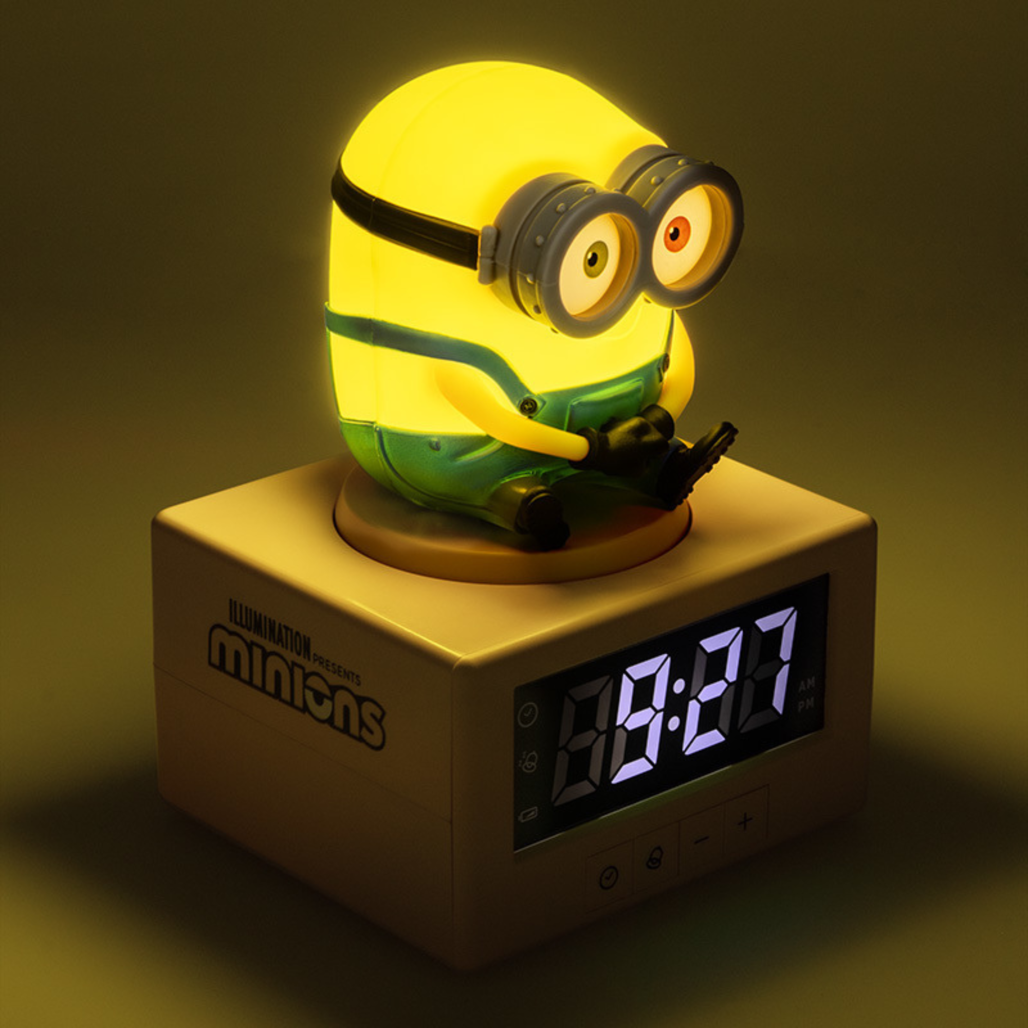 Despertador Minions Bob con Luz Nocturna Reloj Digital con Alarma