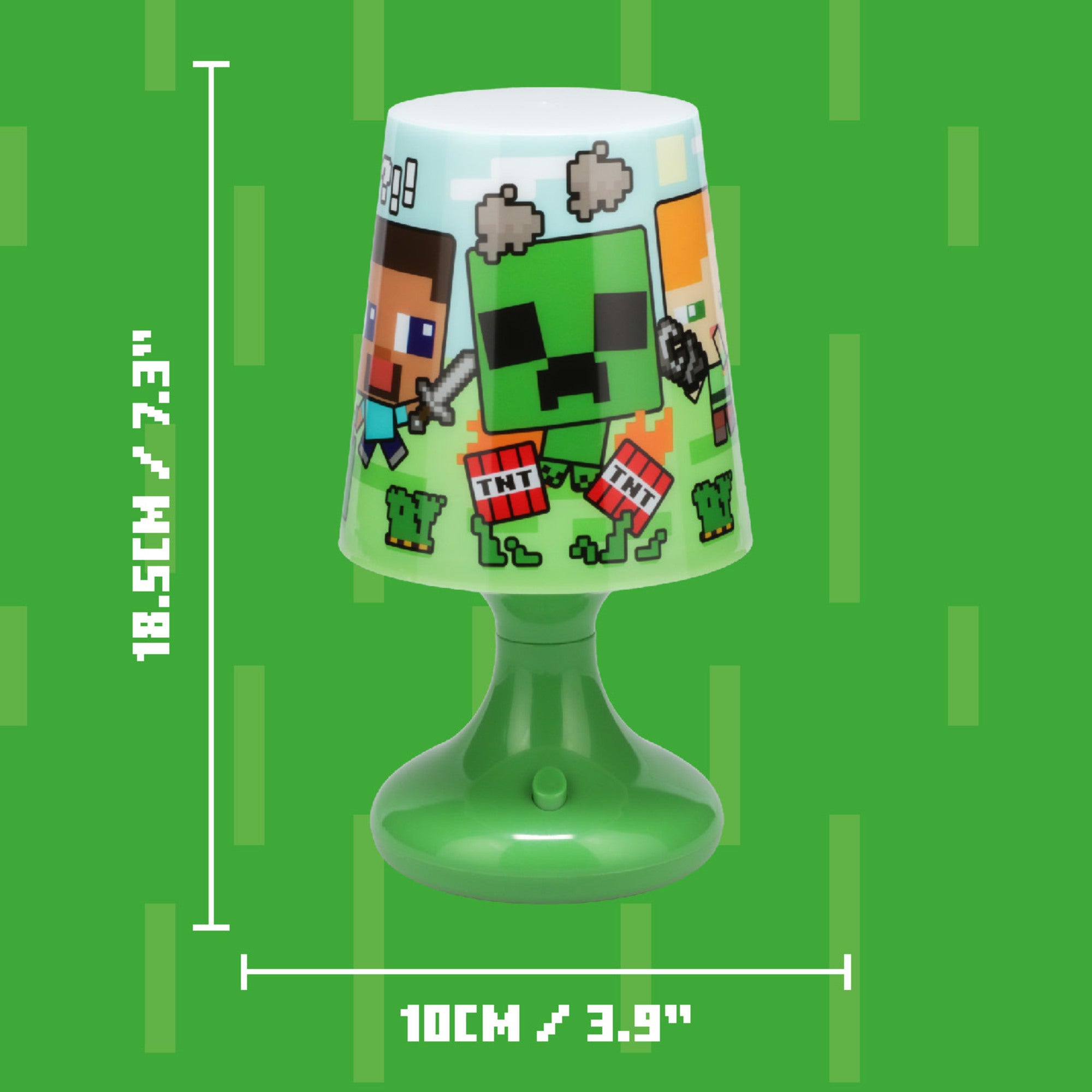 Lámpara de Mesa Minecraft Personajes Luz de Noche Original - Fan Army