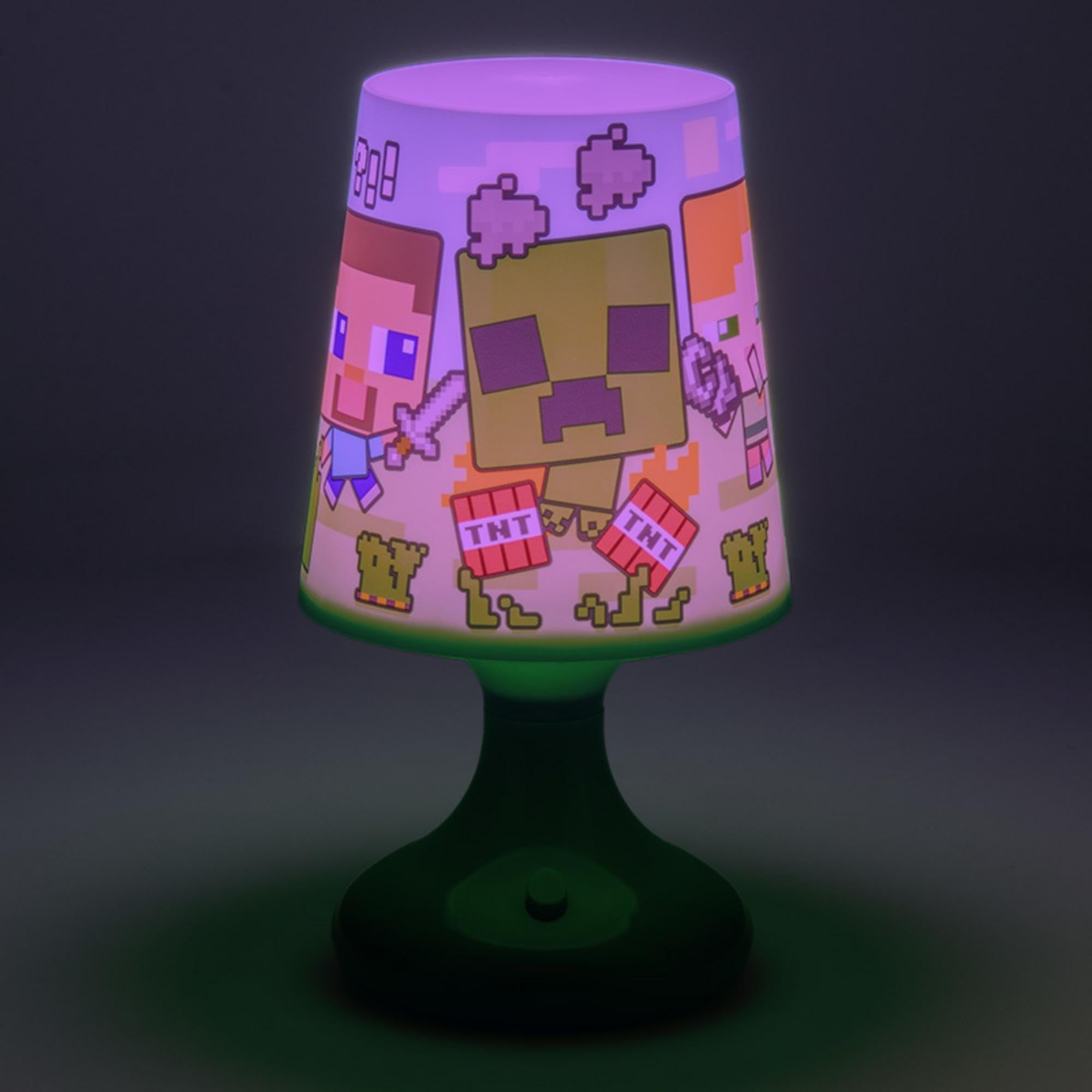 Lámpara de Mesa Minecraft Personajes Luz de Noche Original - Fan Army