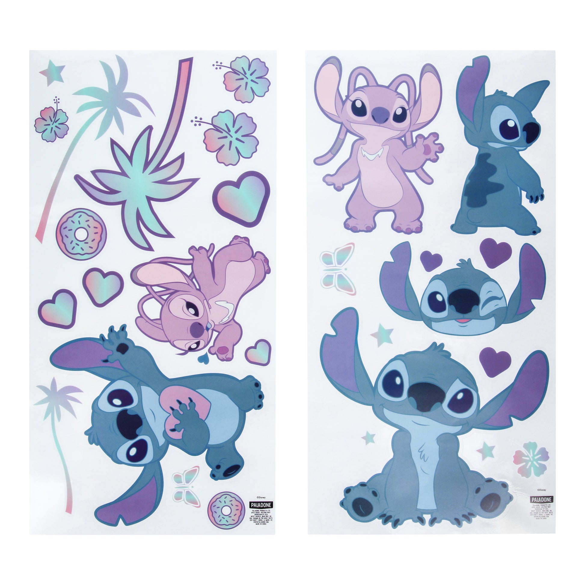 Stitch stickers decorativos para pared - Fan Army