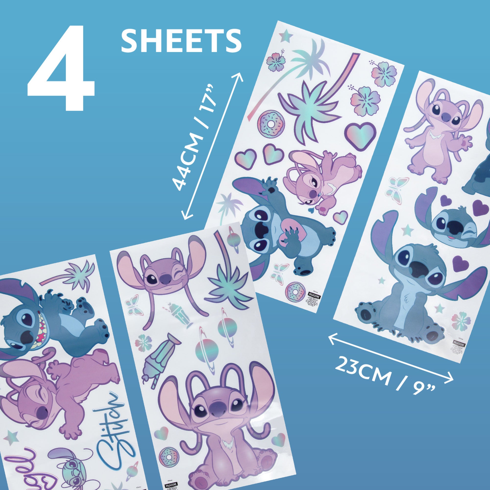 Stitch stickers decorativos para pared - Fan Army