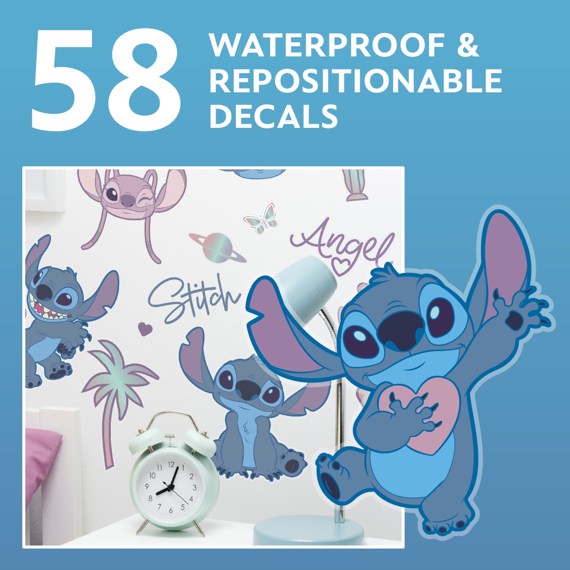 Stitch stickers decorativos para pared - Fan Army