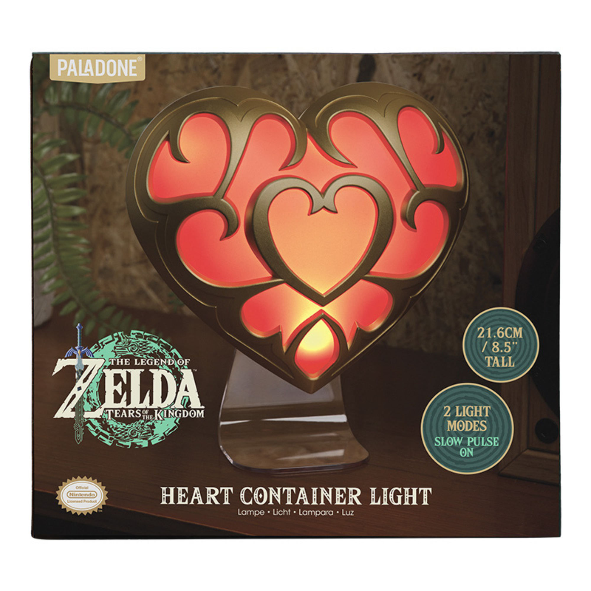 Lámpara Heart Container The Legend of Zelda