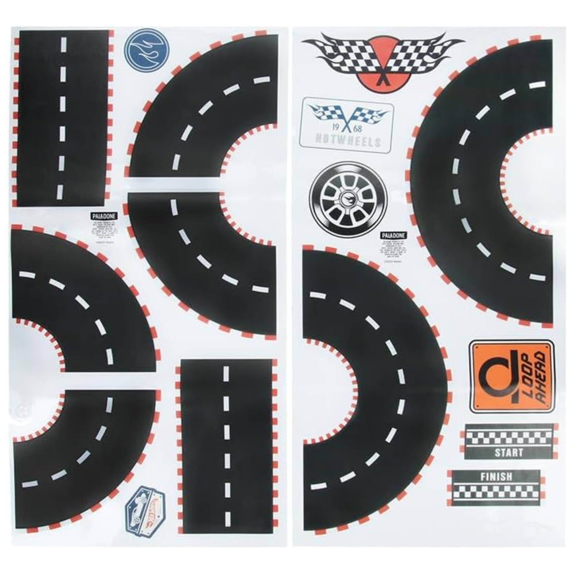 Stickers de Pared Hot Wheels Glow in the Dark