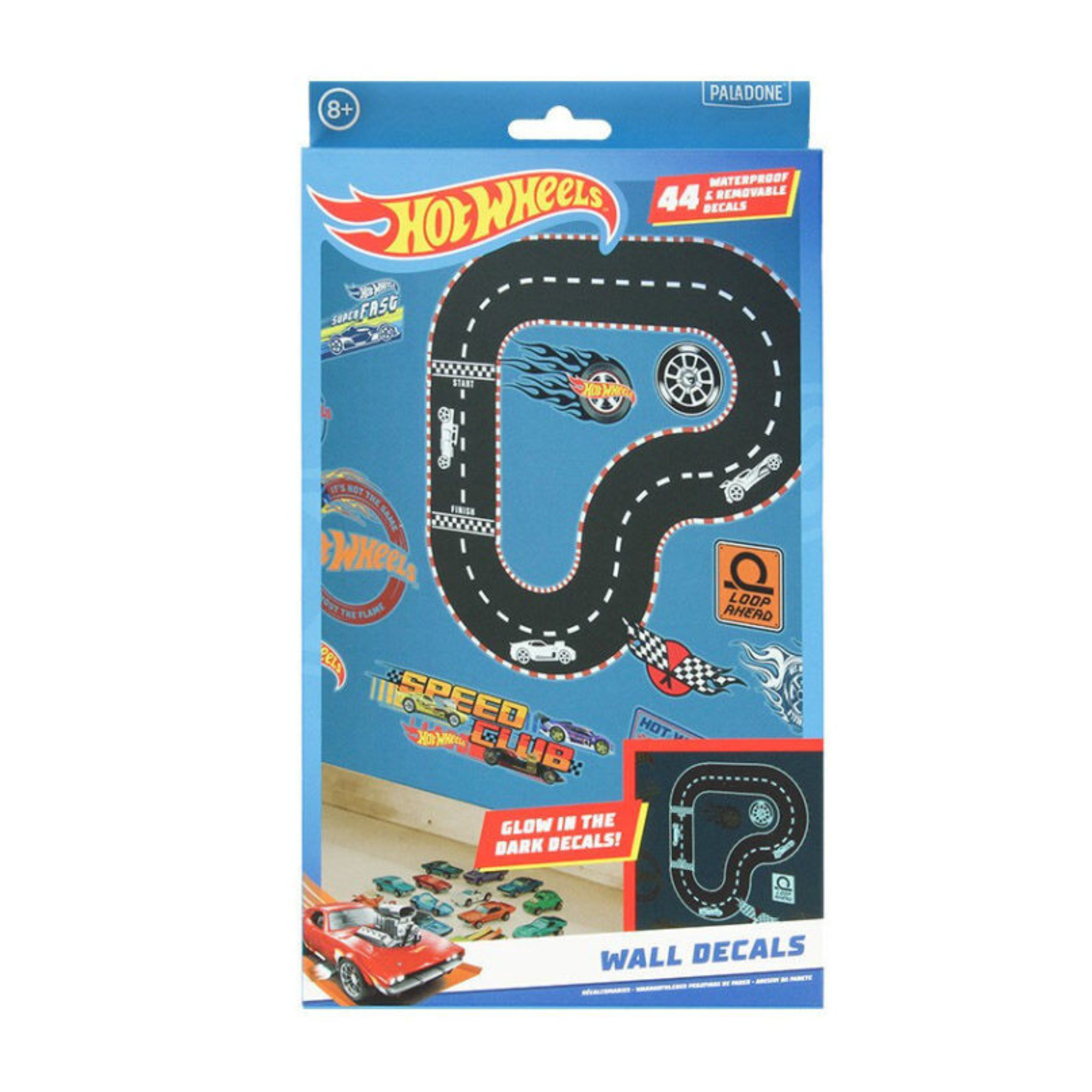 Stickers de Pared Hot Wheels Glow in the Dark