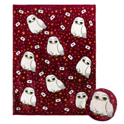 Cojín Cobija Hedwig Harry Potter 2 en 1 | Almohada Convertible 120 × 150 cm