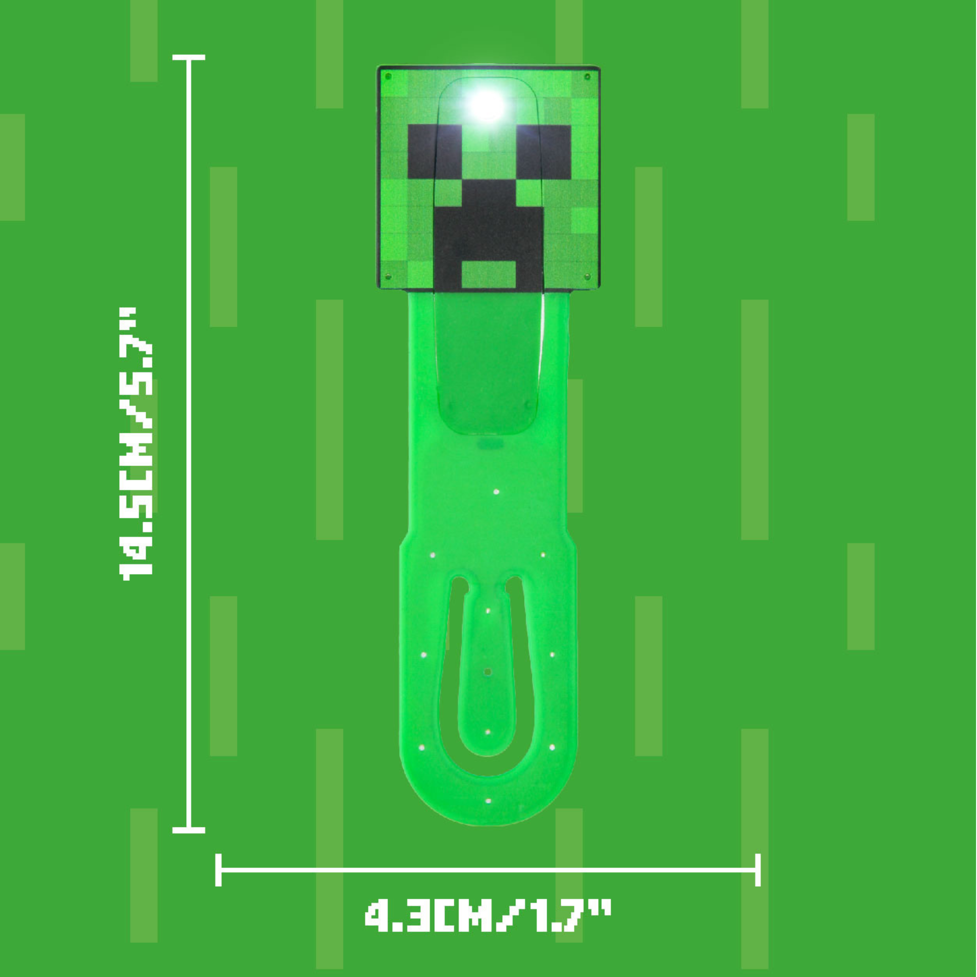 Lámpara Clip Minecraft Creeper LED Luz para Lectura - Fan Army