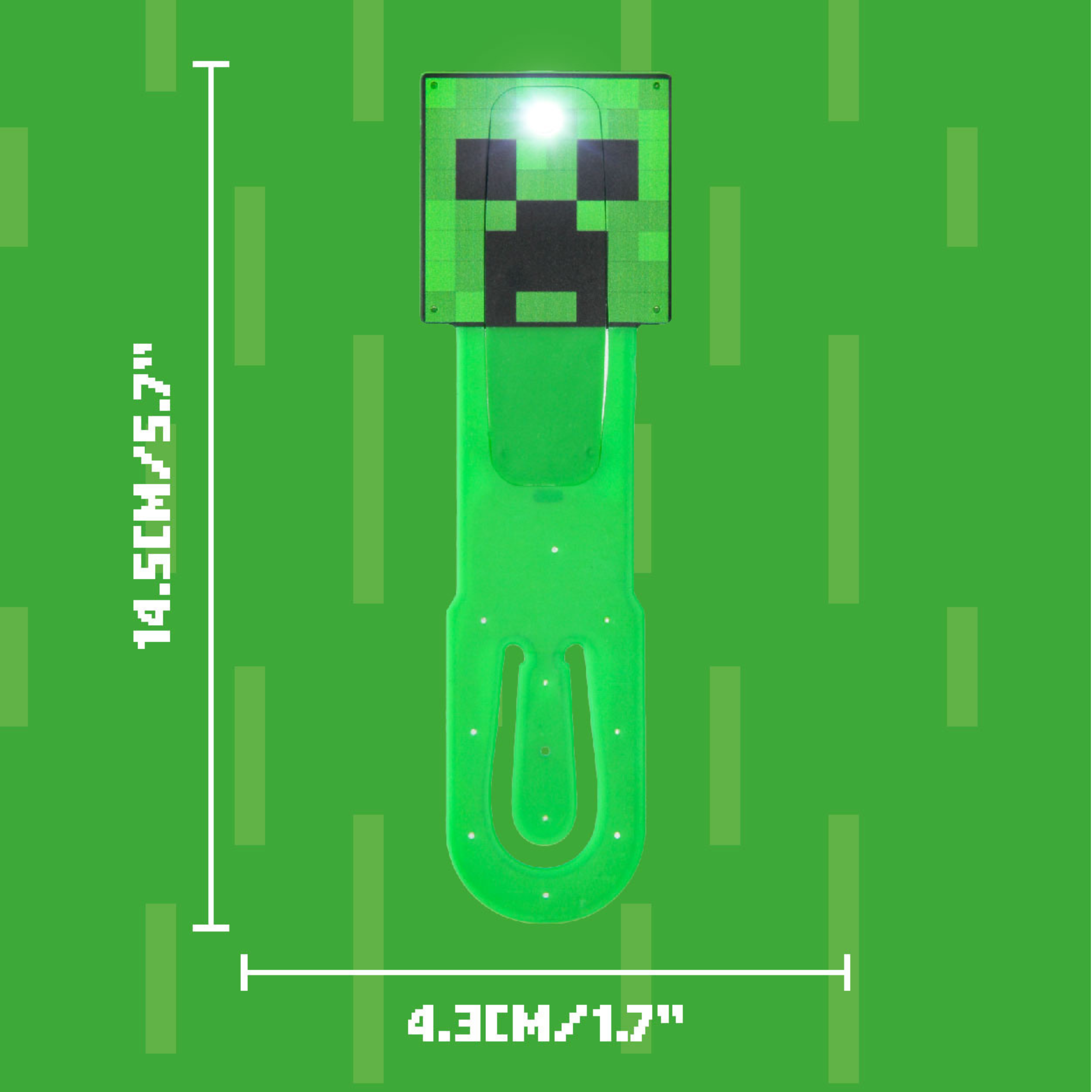 Lámpara Clip Minecraft Creeper LED Luz para Lectura - Fan Army