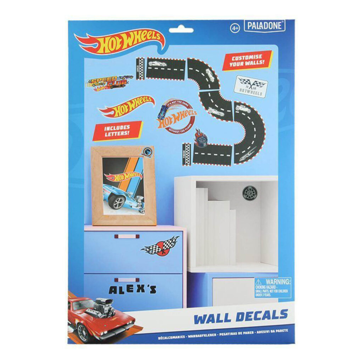 Calcomanías Decorativas Hot Wheels para Pared Stickers