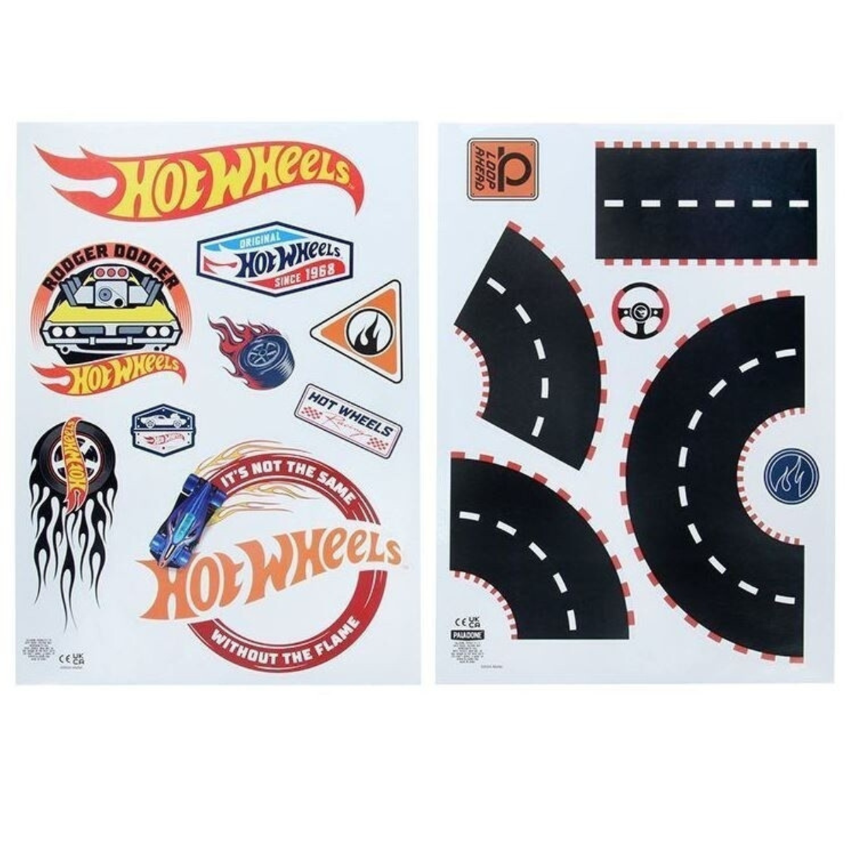 Calcomanías Decorativas Hot Wheels para Pared Stickers