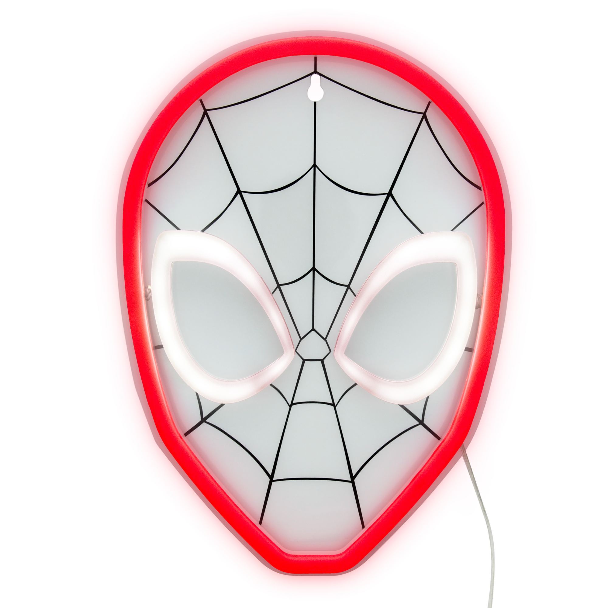 Lámpara Neon Spider-Man Luz Roja Decoración Marvel - Fan Army