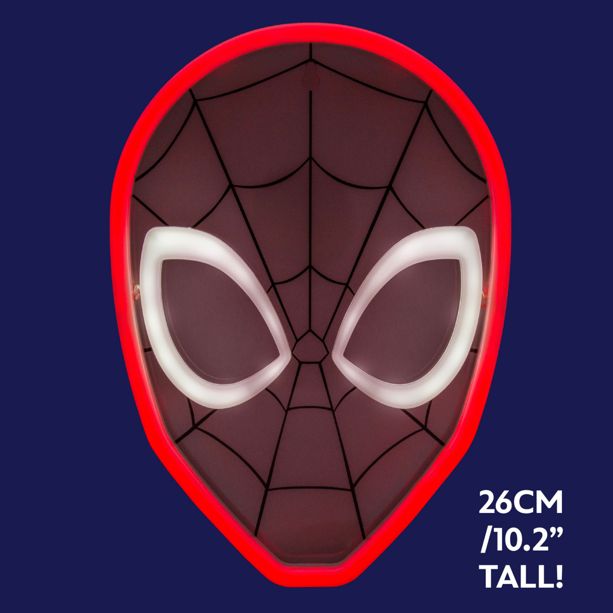 Lámpara Neon Spider-Man Luz Roja Decoración Marvel - Fan Army