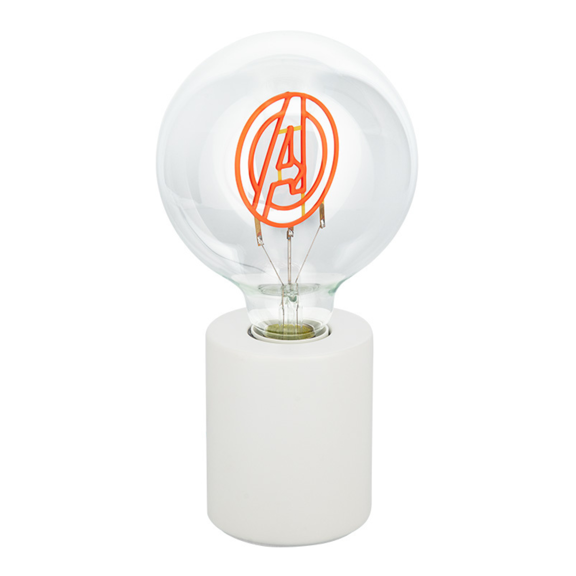 Lámpara LED Neon Avengers Marvel Foco Decorativo con Base Cerámica