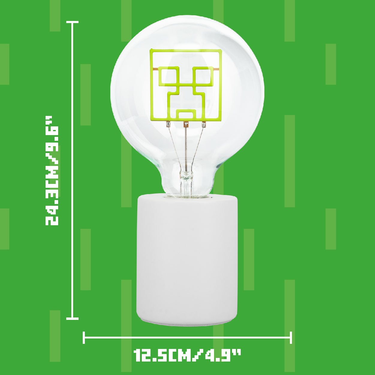 Lámpara Minecraft Creeper Foco LED Neon Luz de Noche Original