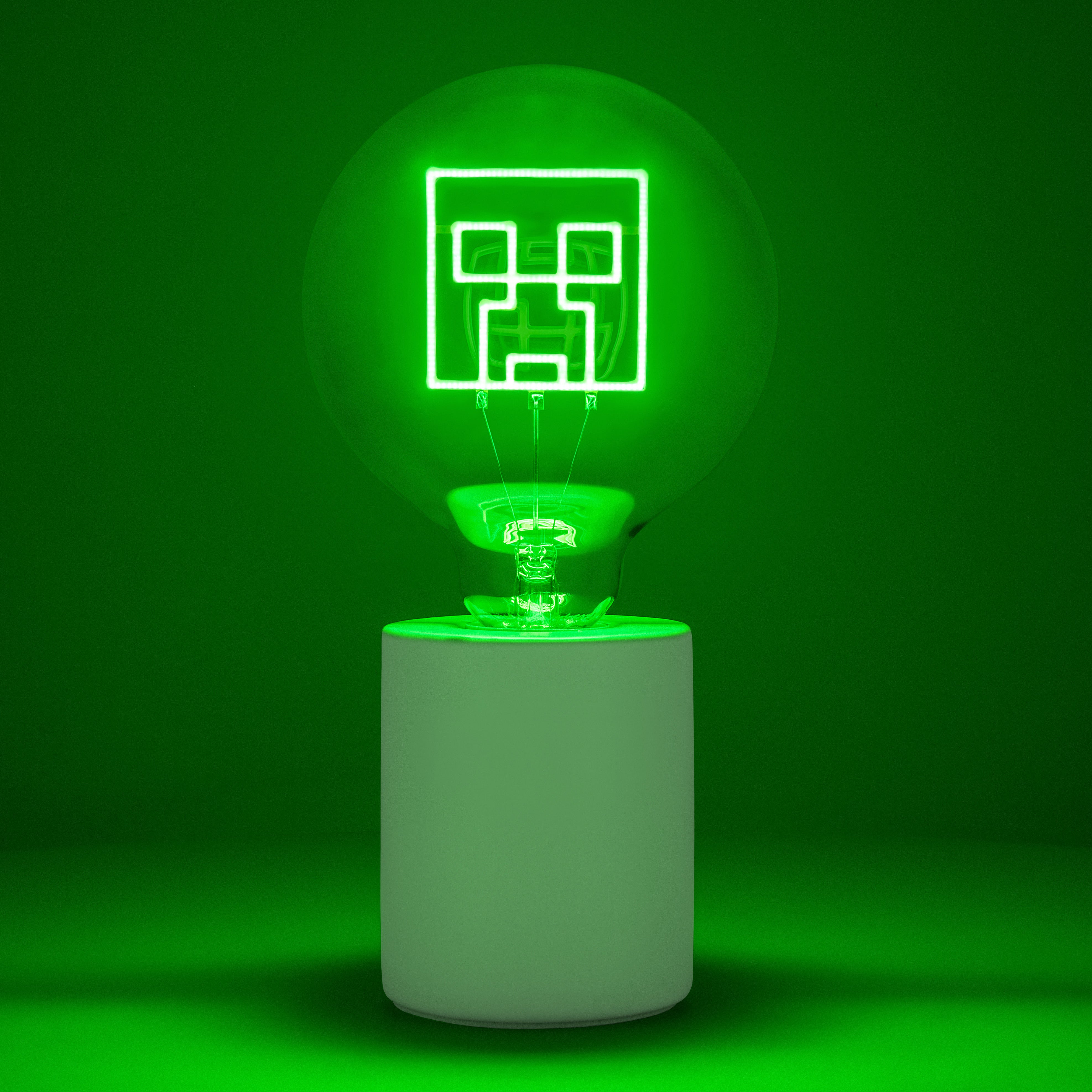 Lámpara Minecraft Creeper Foco LED Neon Luz de Noche Original