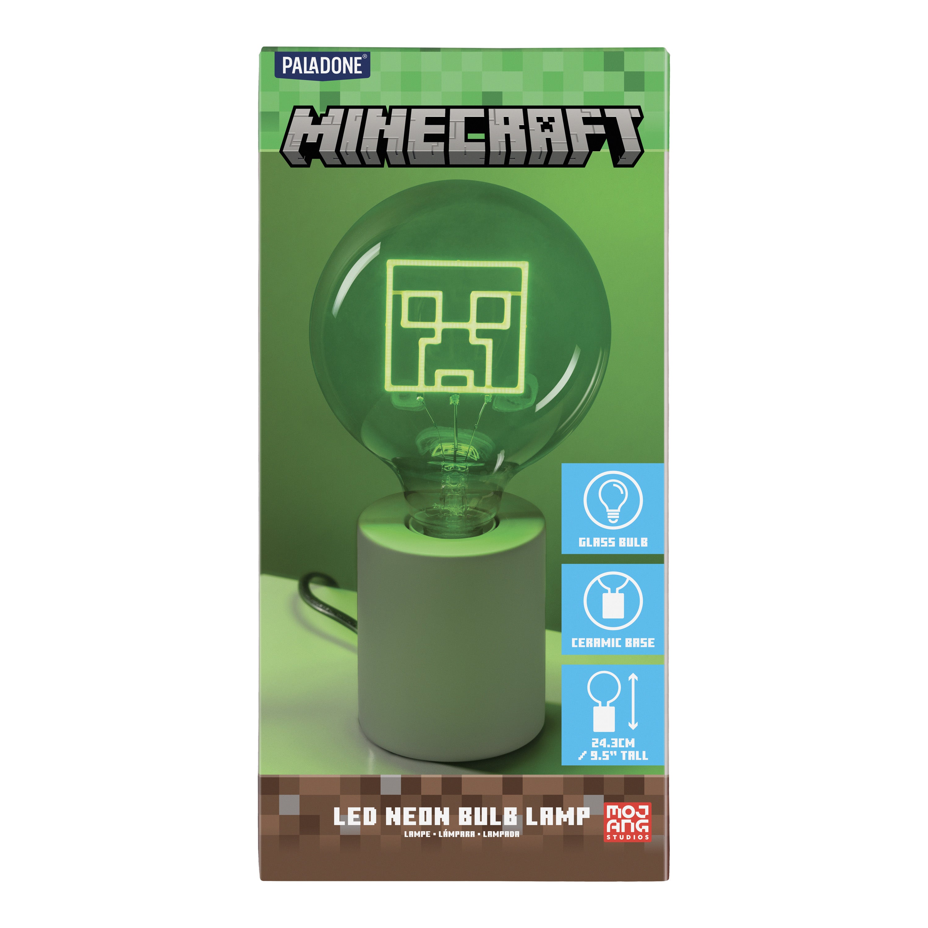 Lámpara Minecraft Creeper Foco LED Neon Luz de Noche Original
