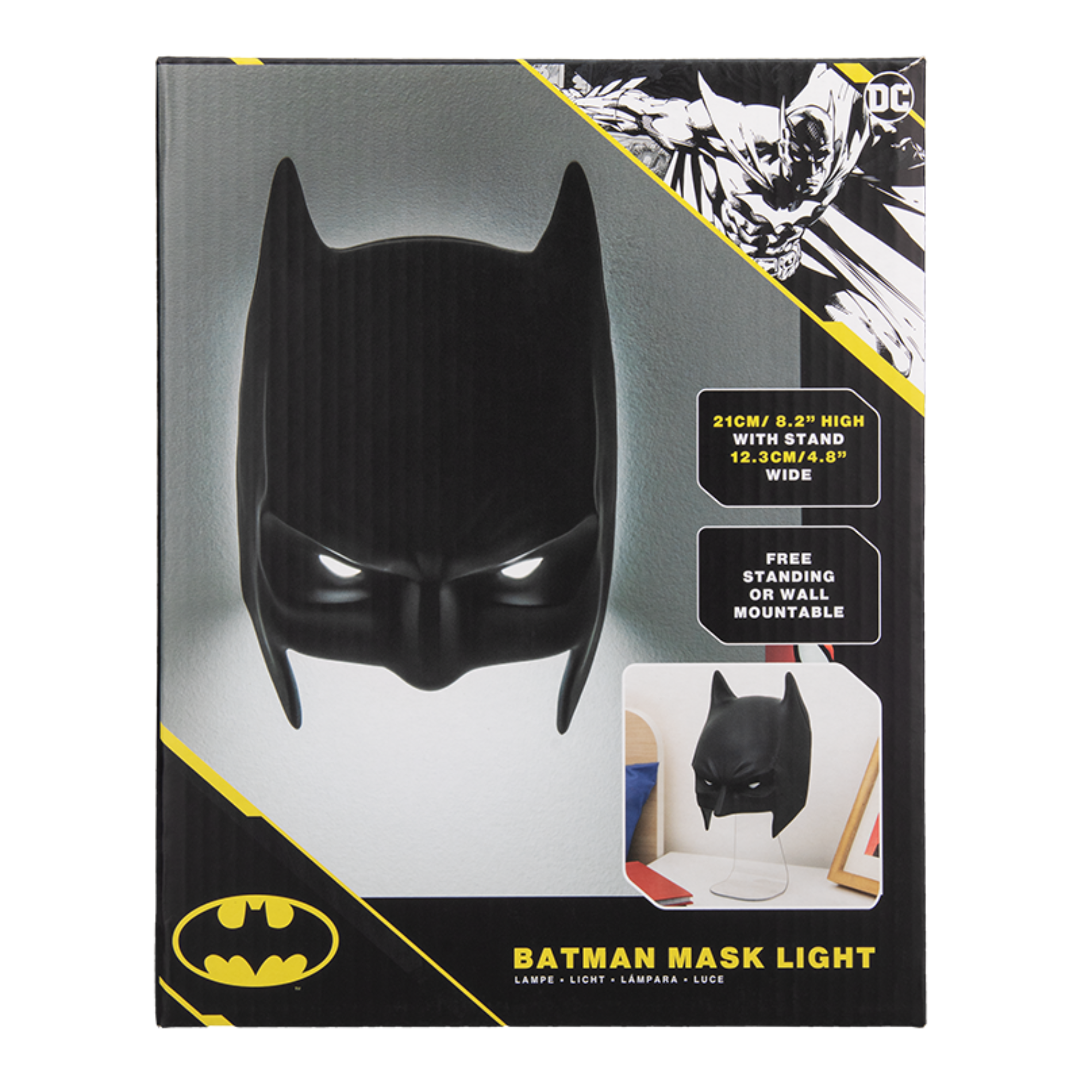Lámpara Batman Máscara Luz Decorativa DC Comics